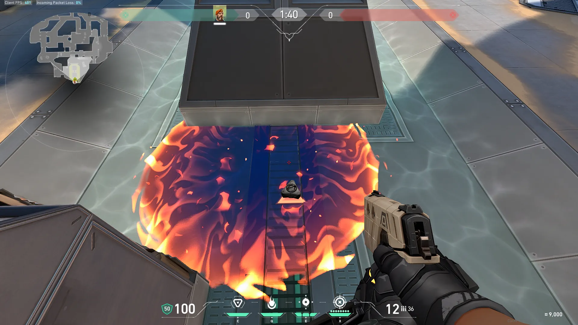 Brimstone Incendiary on Breeze Attack Site A — step 3 of 3: Result