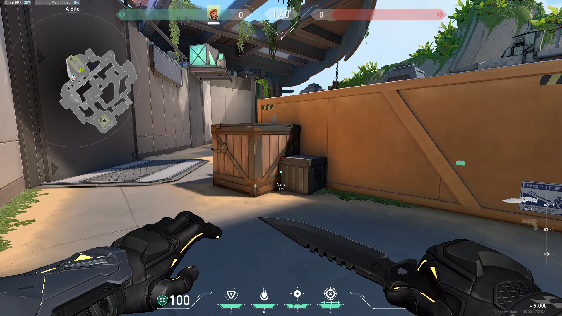 Brimstone Incendiary on Breeze Attack Site A — step 1 of 3: Position — where to stand