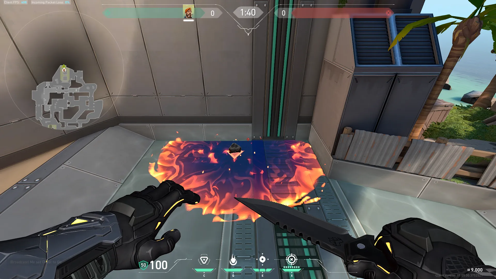 Brimstone Incendiary on Breeze Attack Site A — step 3 of 3: Result