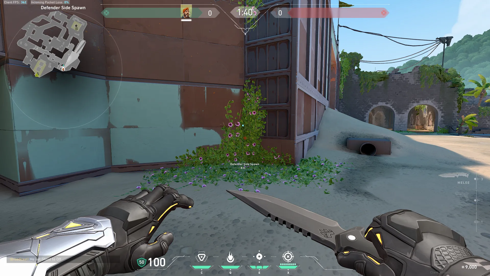 Brimstone Incendiary on Breeze Attack Site A — step 1 of 3: Position — where to stand