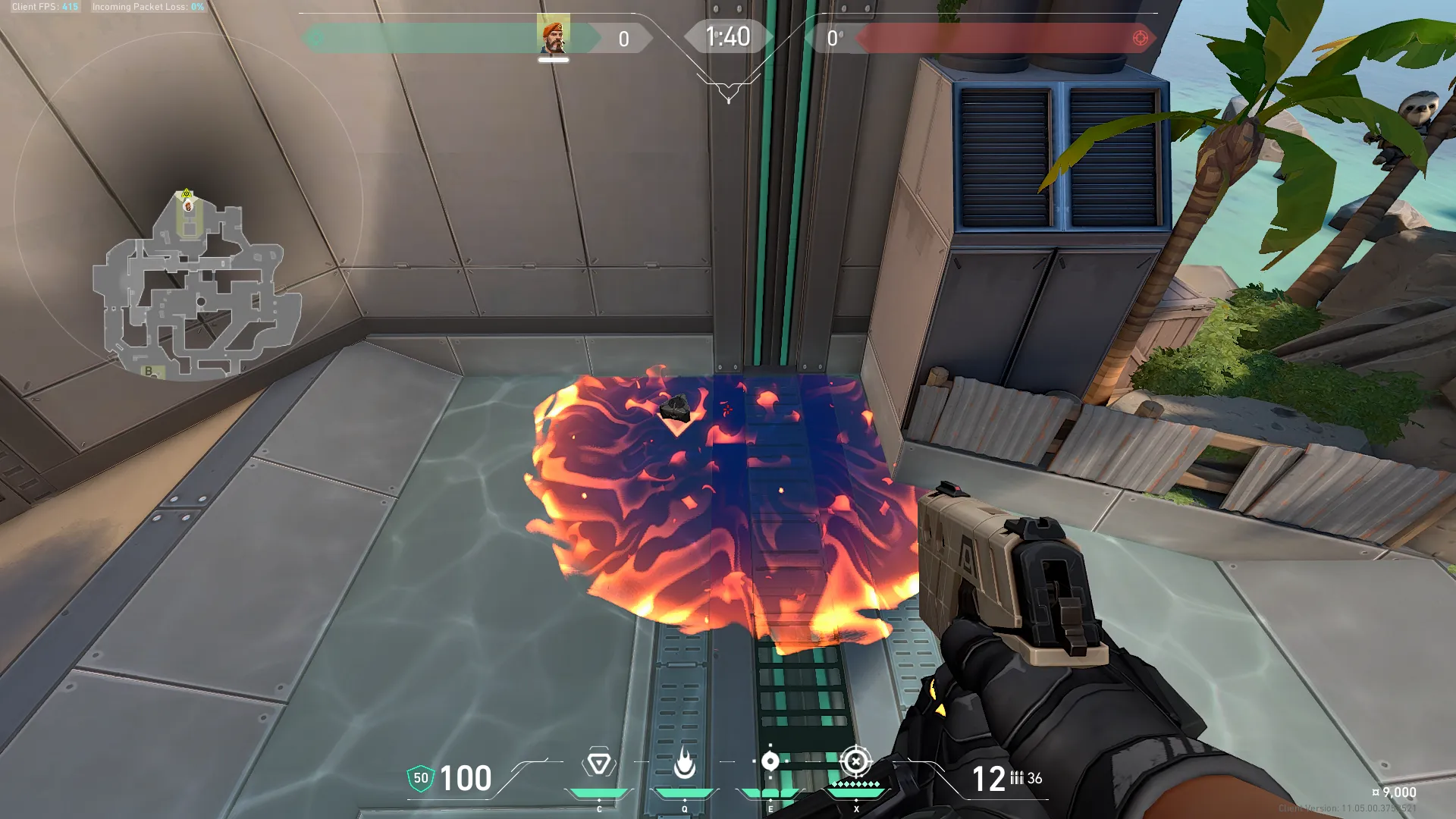 Brimstone Incendiary on Breeze Attack Site A — step 3 of 3: Result
