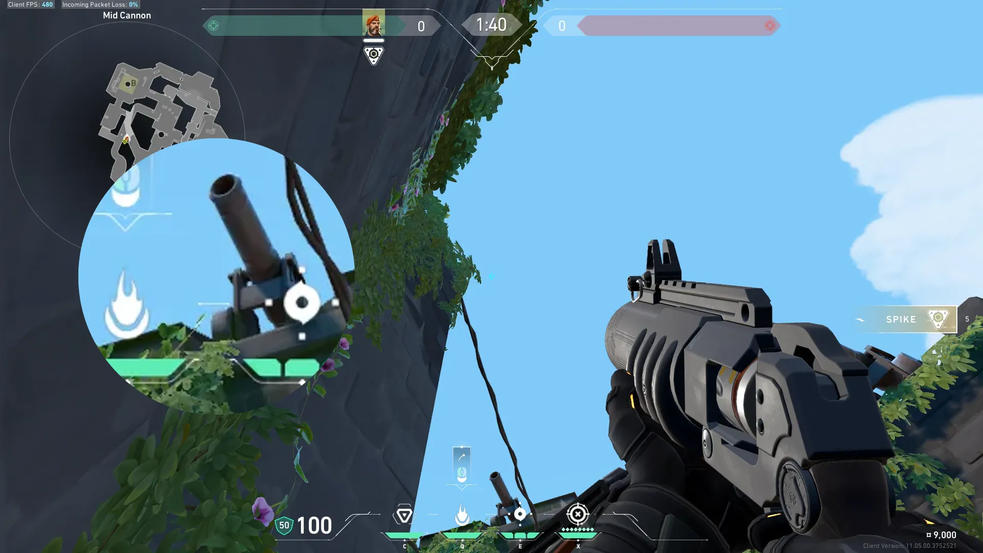 Brimstone Incendiary on Breeze Attack Site B — step 2 of 3: Aim — line up the shot