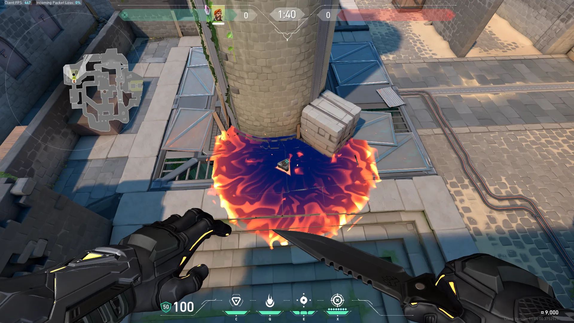 Brimstone Incendiary on Breeze Attack Site B — step 3 of 3: Result
