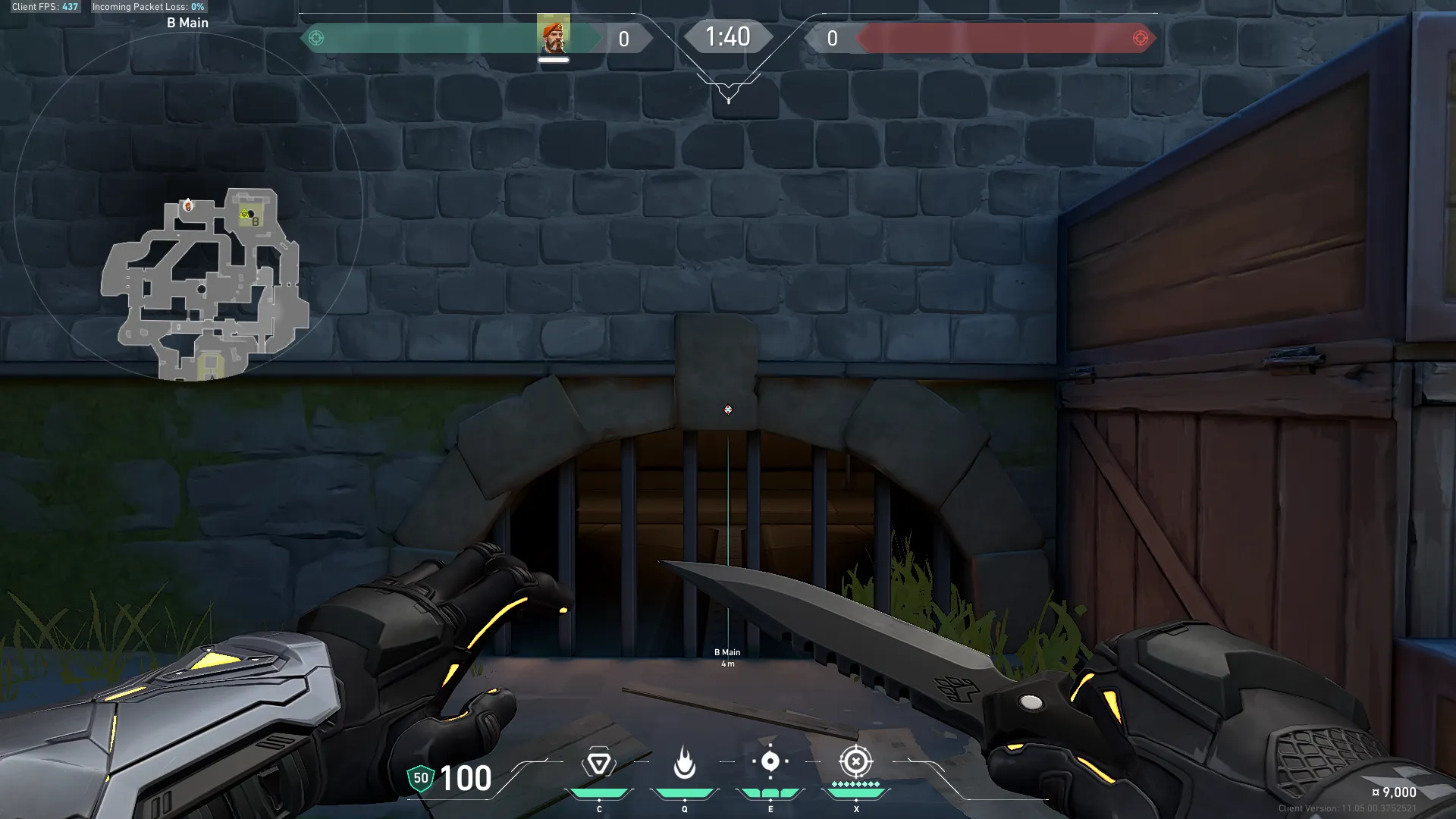 Brimstone Incendiary on Breeze Attack Site B — step 1 of 3: Position — where to stand
