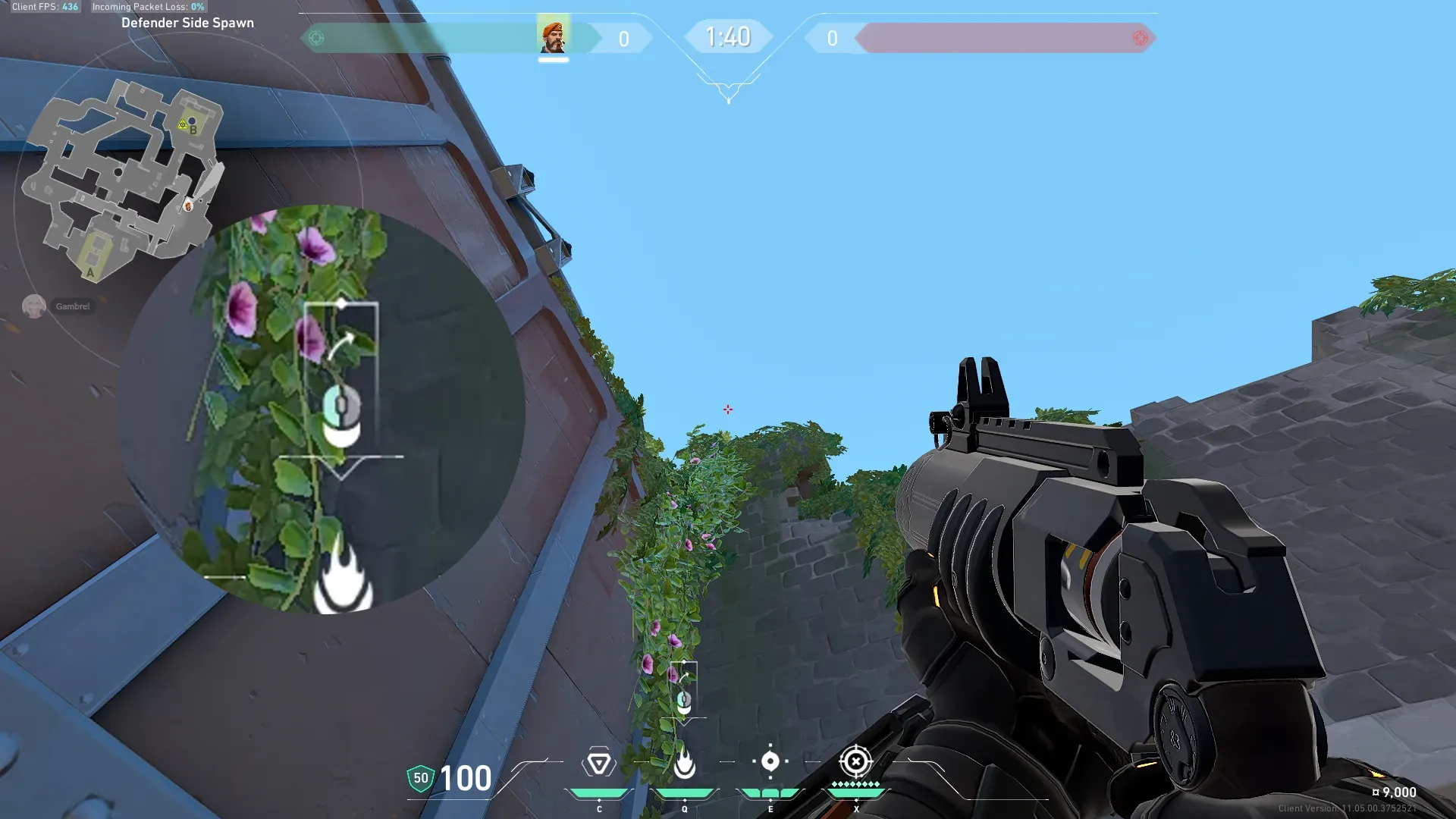 Brimstone Incendiary on Breeze Attack Site B — step 2 of 3: Aim — line up the shot
