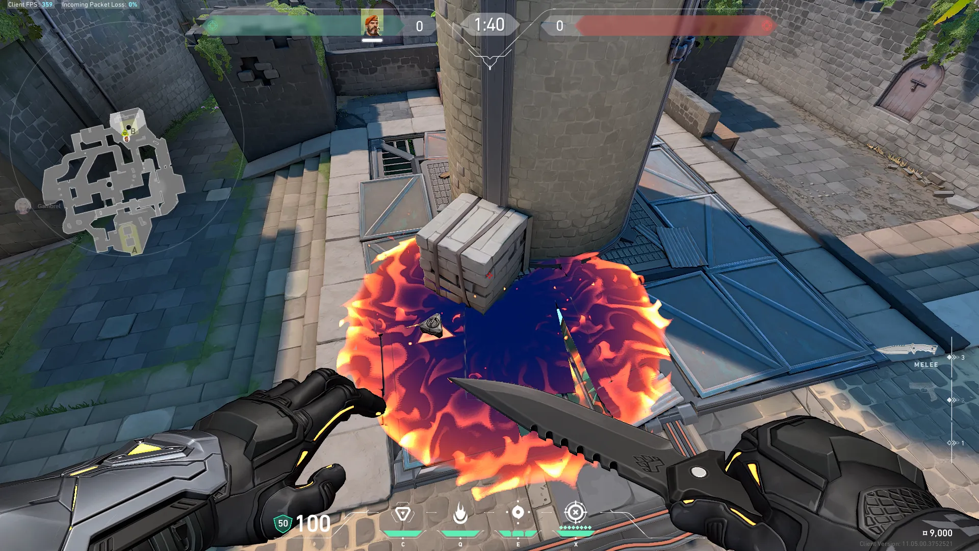Brimstone Incendiary on Breeze Attack Site B — step 3 of 3: Result