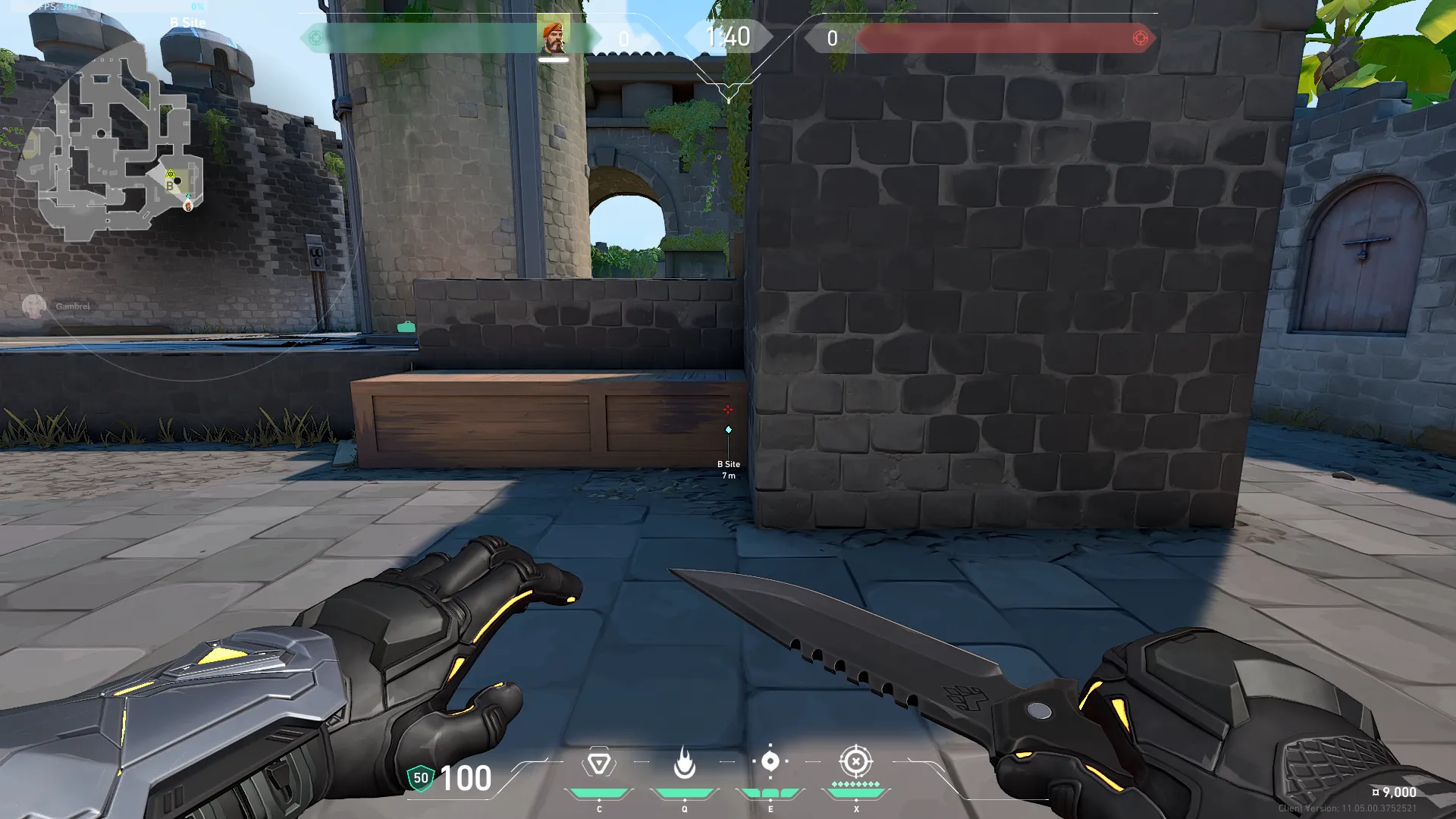 Brimstone Incendiary on Breeze Defense Site B — step 1 of 3: Position — where to stand