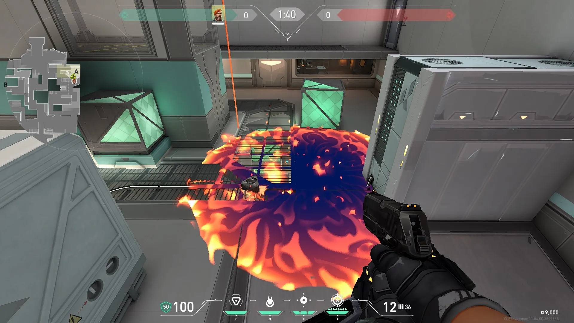 Brimstone Incendiary on Icebox Attack Site A — step 3 of 3: Result