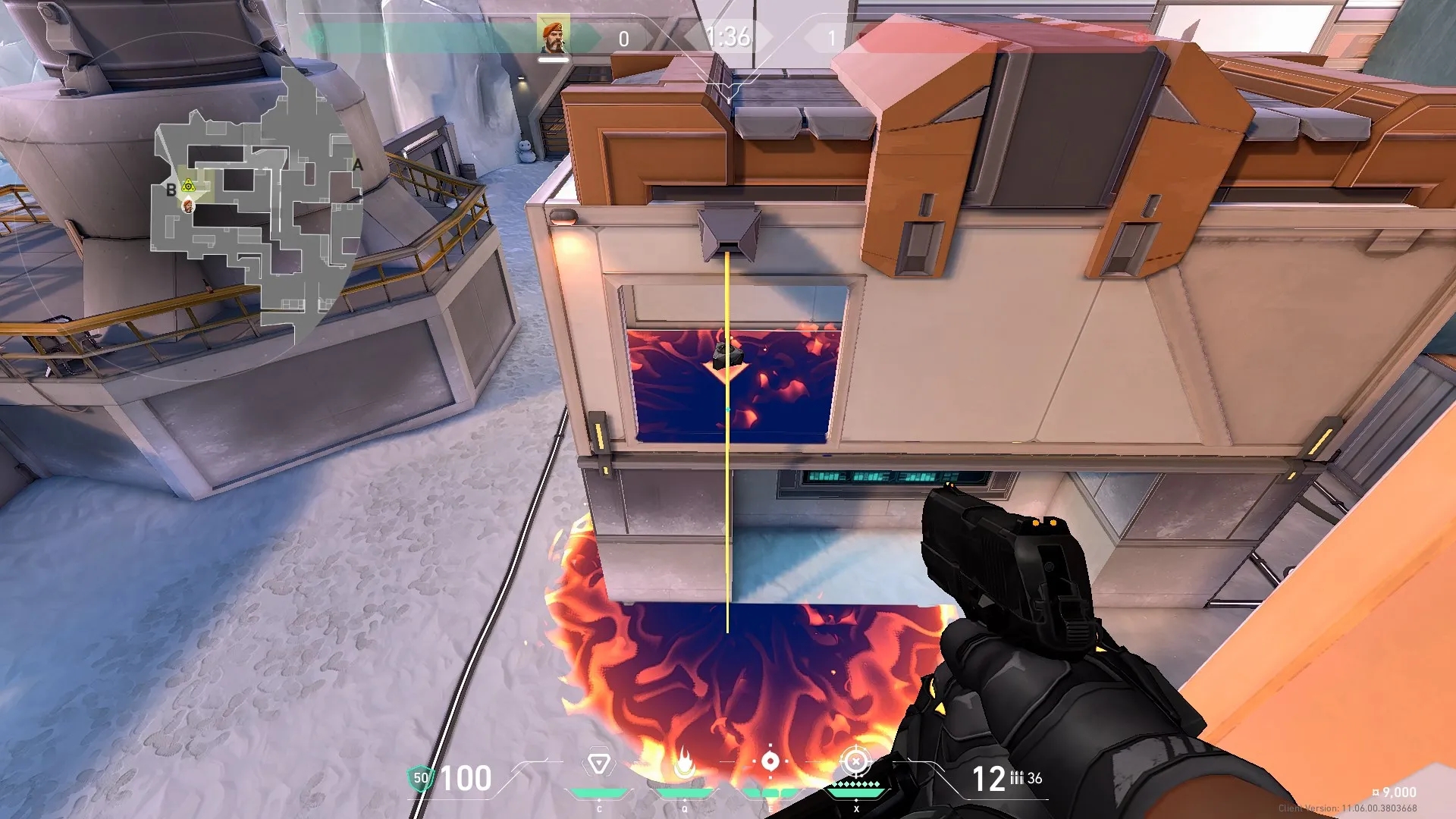 Brimstone Incendiary on Icebox Attack Site B — step 3 of 3: Result