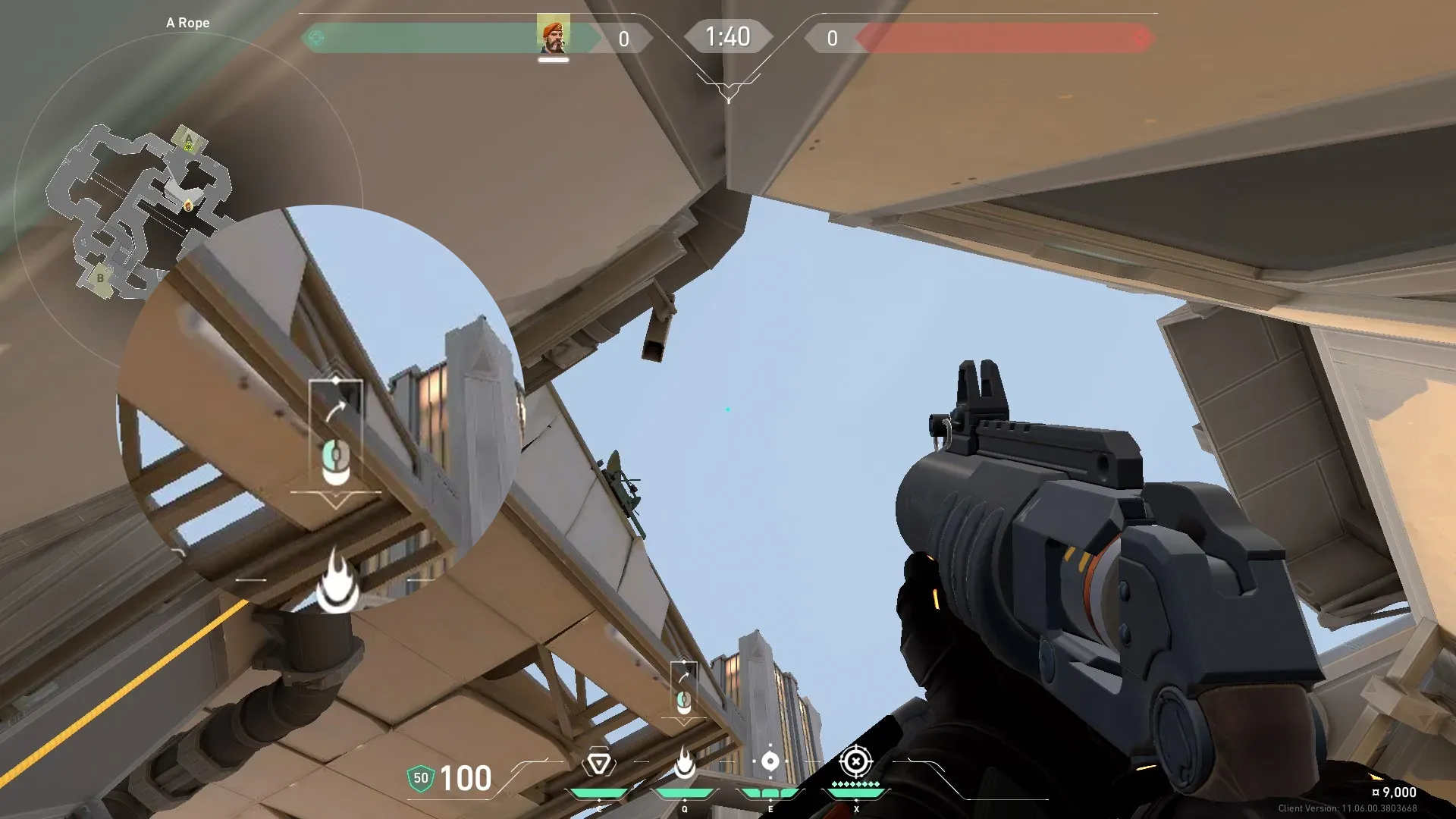 Brimstone Incendiary on Fracture Attack Site A — step 2 of 3: Aim — line up the shot