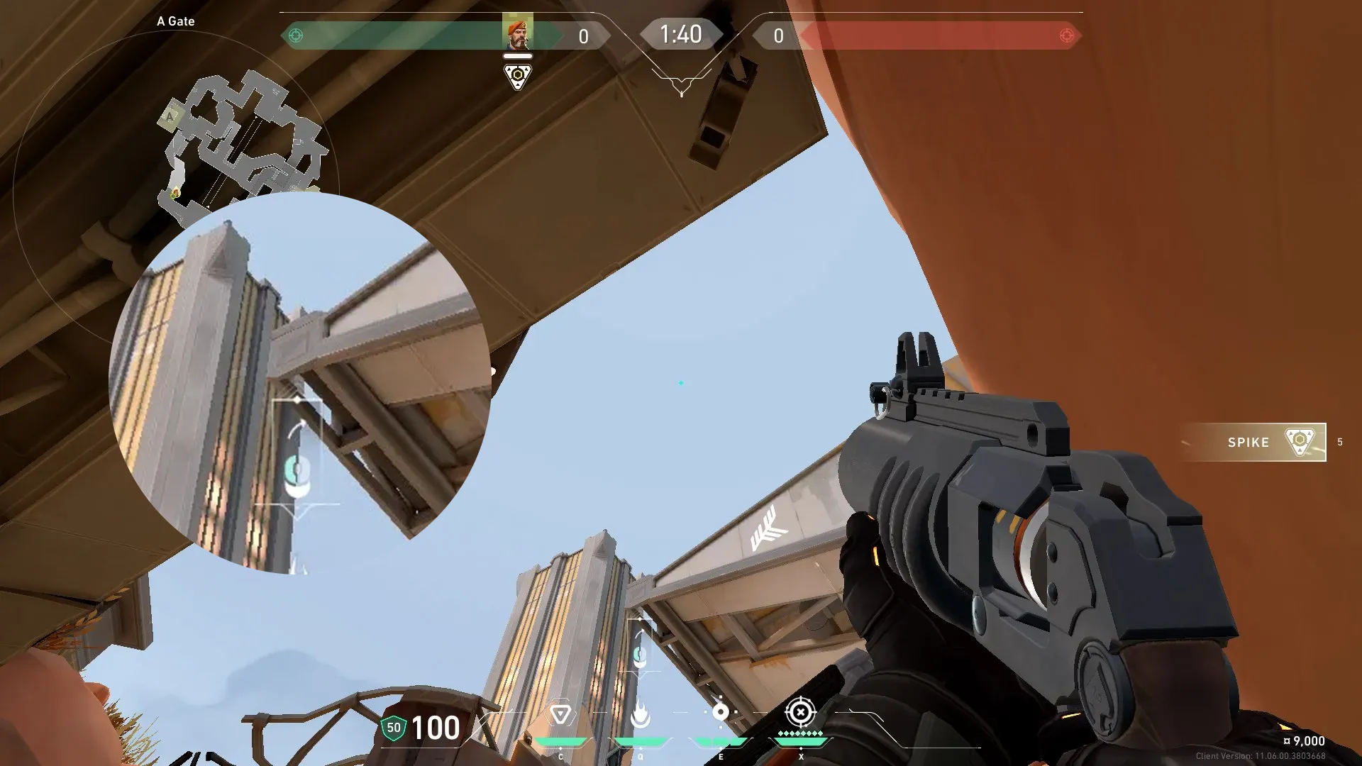 Brimstone Incendiary on Fracture Attack Site A — step 2 of 3: Aim — line up the shot
