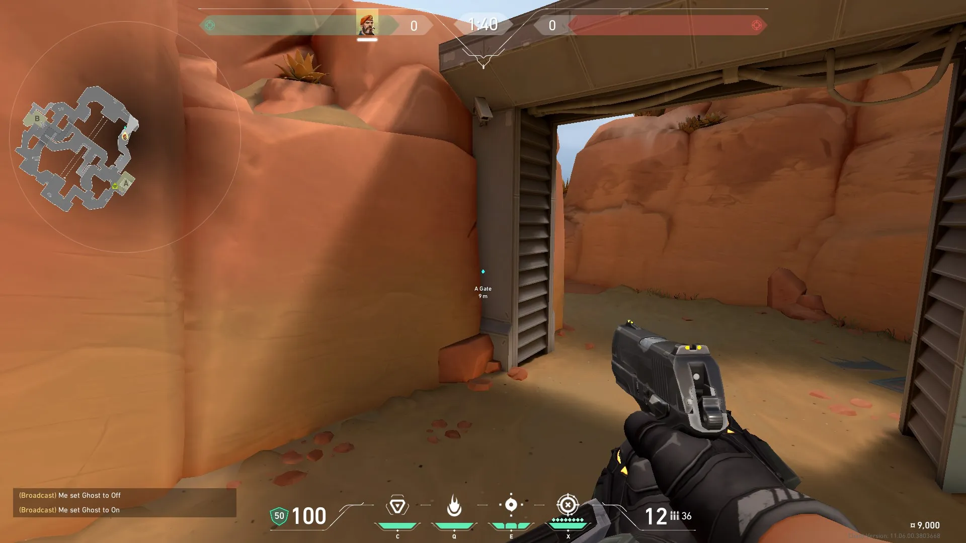 Brimstone Incendiary on Fracture Attack Site A — step 1 of 3: Position — where to stand