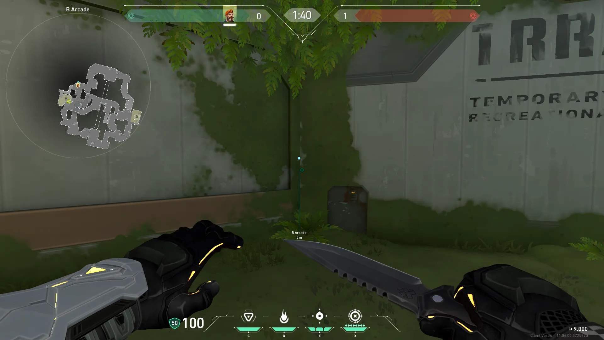Brimstone Incendiary on Fracture Attack Site B — step 1 of 3: Position — where to stand