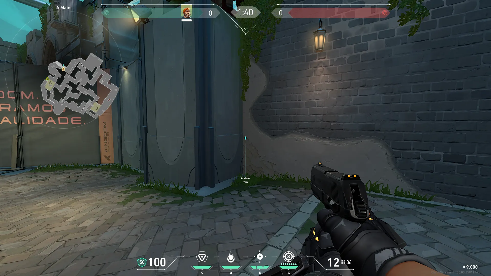 Brimstone Incendiary on Pearl Attack Site A — step 1 of 3: Position — where to stand