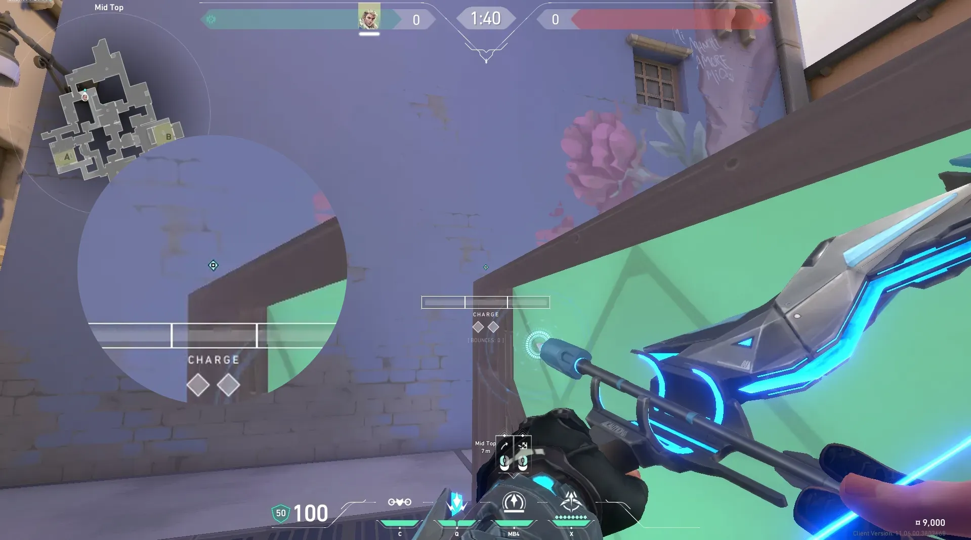 Sova Recon Bolt on Ascent Attack Mid — step 2 of 5: Aim — line up the shot