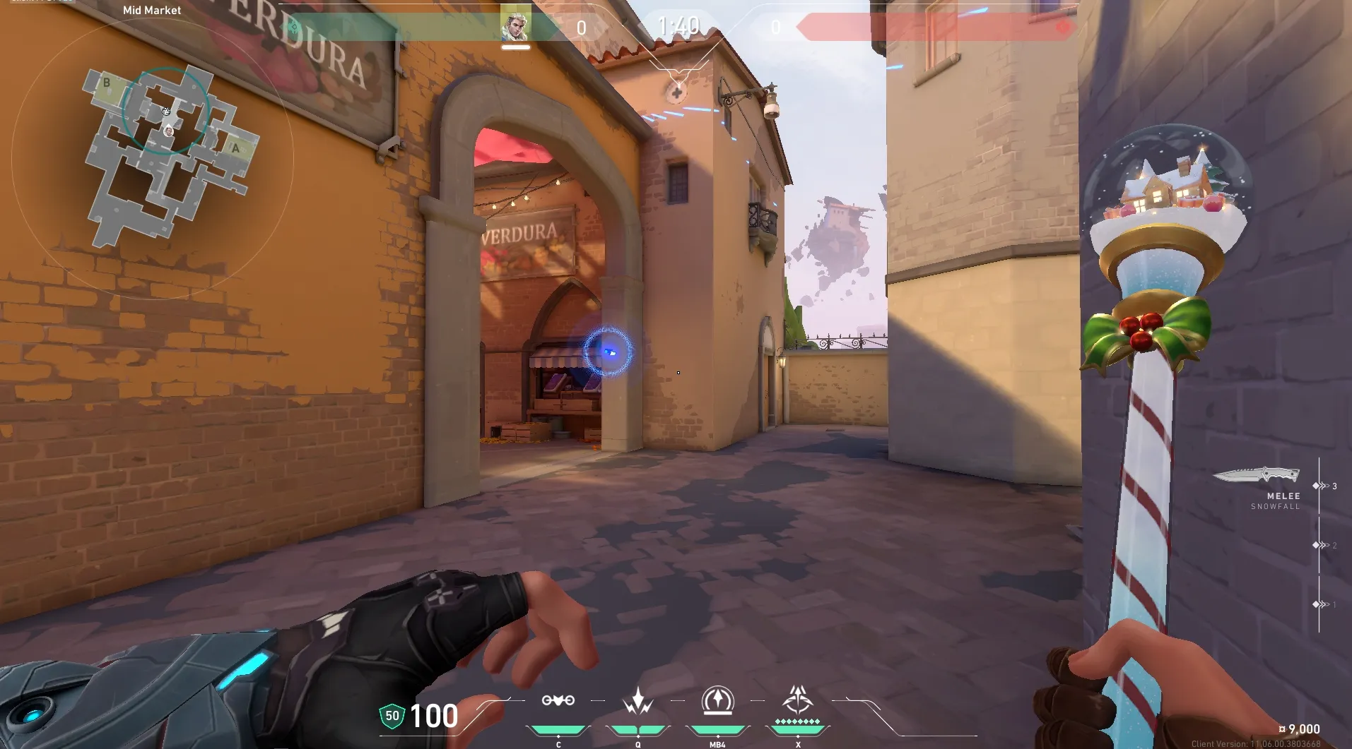 Sova Recon Bolt on Ascent Attack Mid — step 4 of 5: Aim — line up the shot
