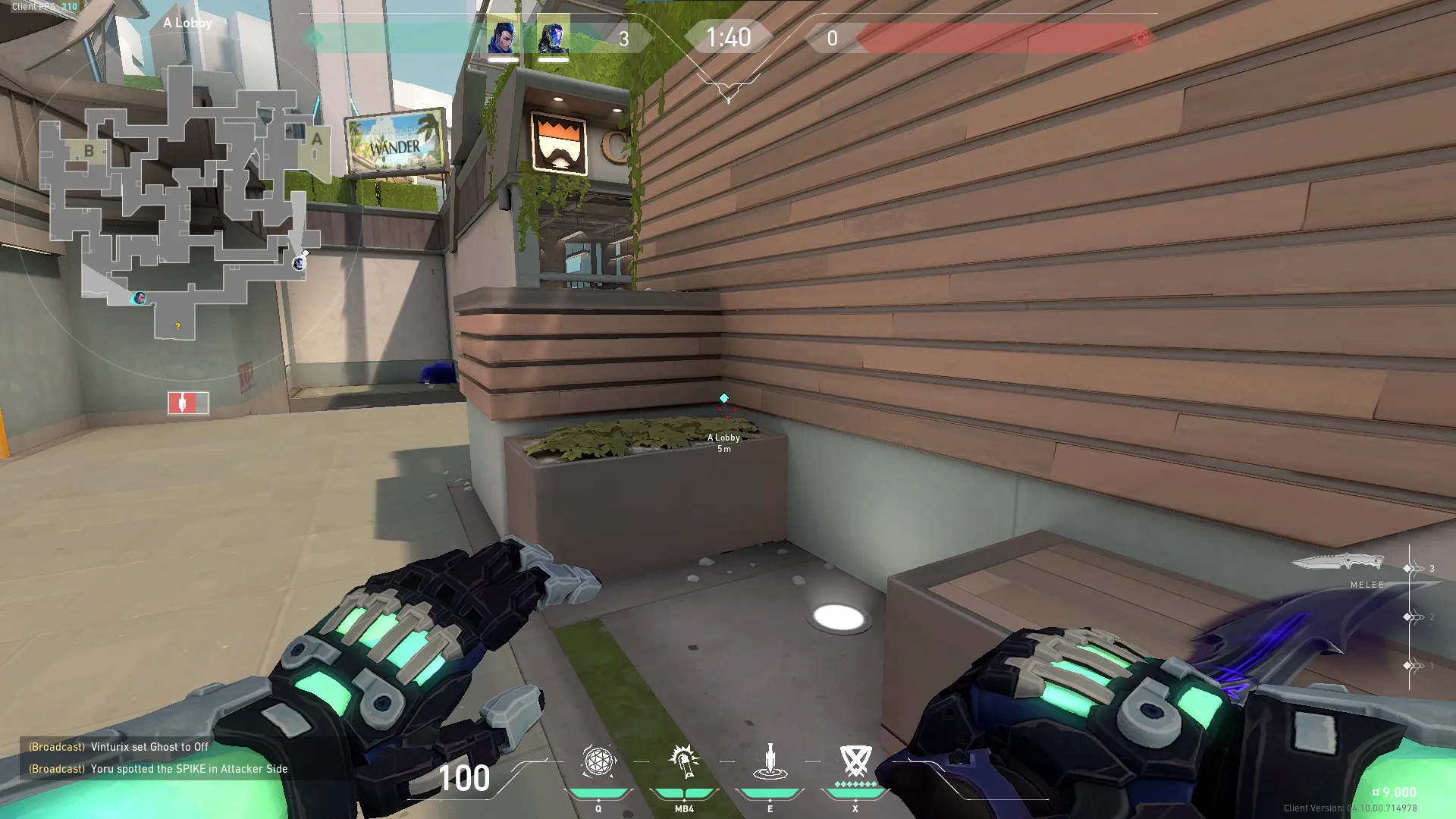KAY/O Zero_Point on Split Attack Site A — step 1 of 3: Position — where to stand