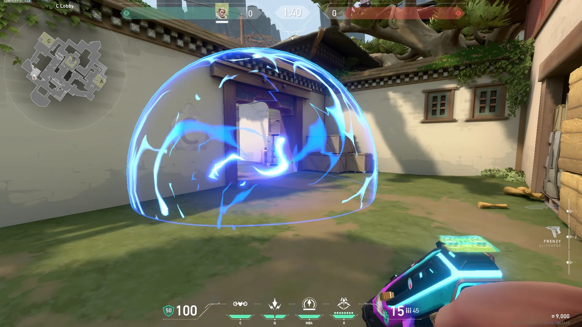 Sova Shock Bolt on Haven Defense Site C — step 7 of 7: Result