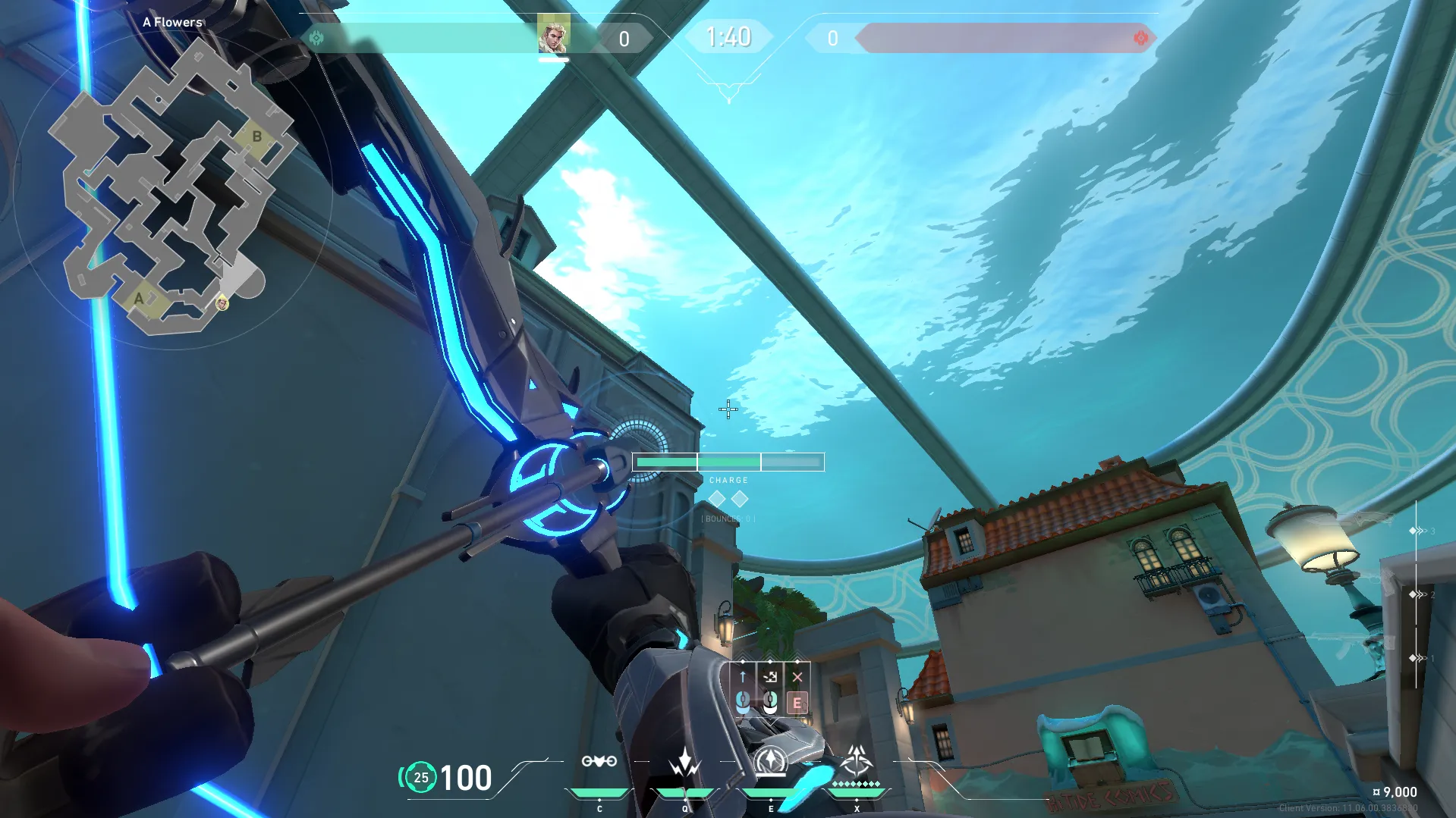 Sova Recon Bolt on Pearl Defense Site B — step 3 of 4: Aim — line up the shot