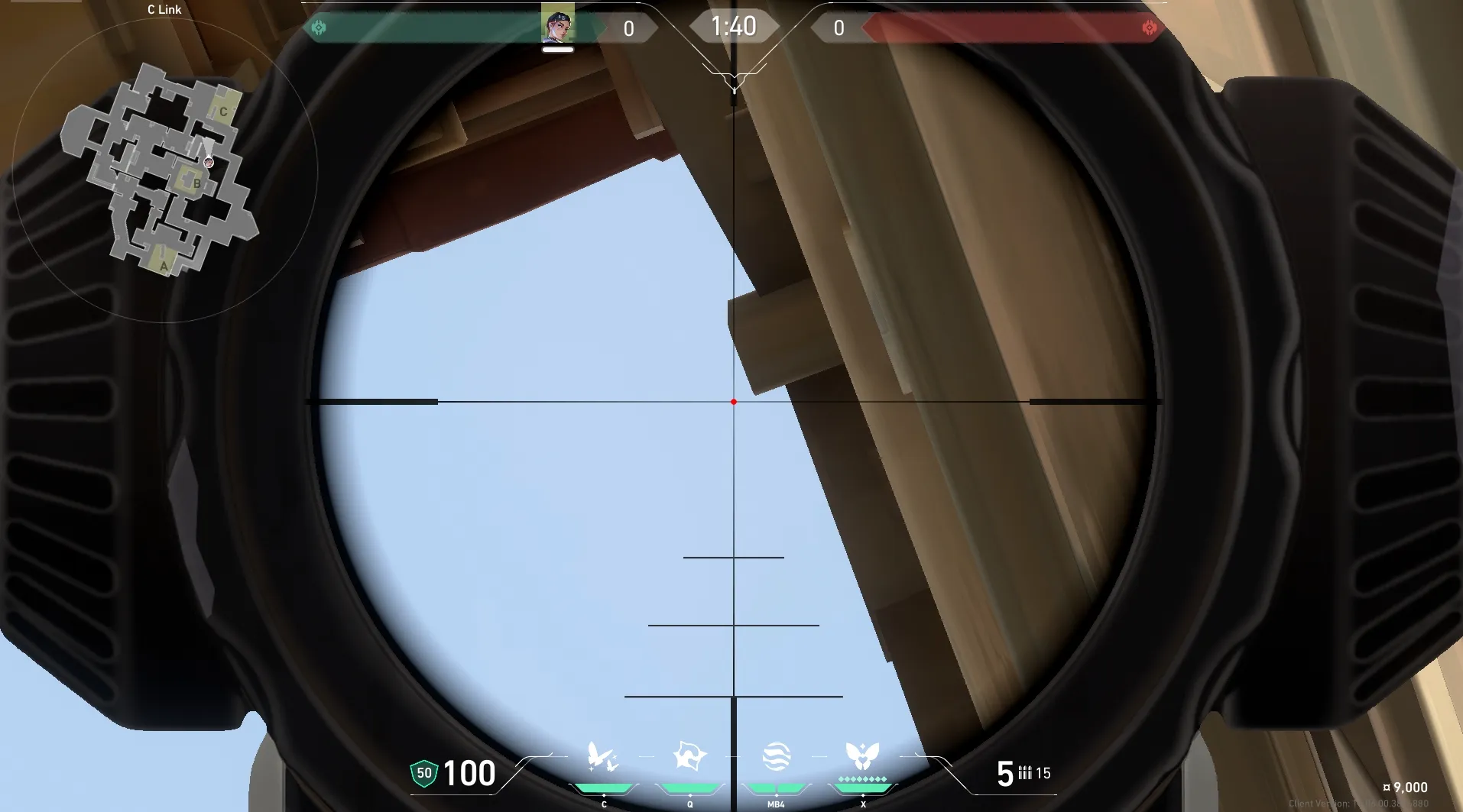 Clove Meddle on Haven Defense Site C — step 3 of 5: Aim — line up the shot