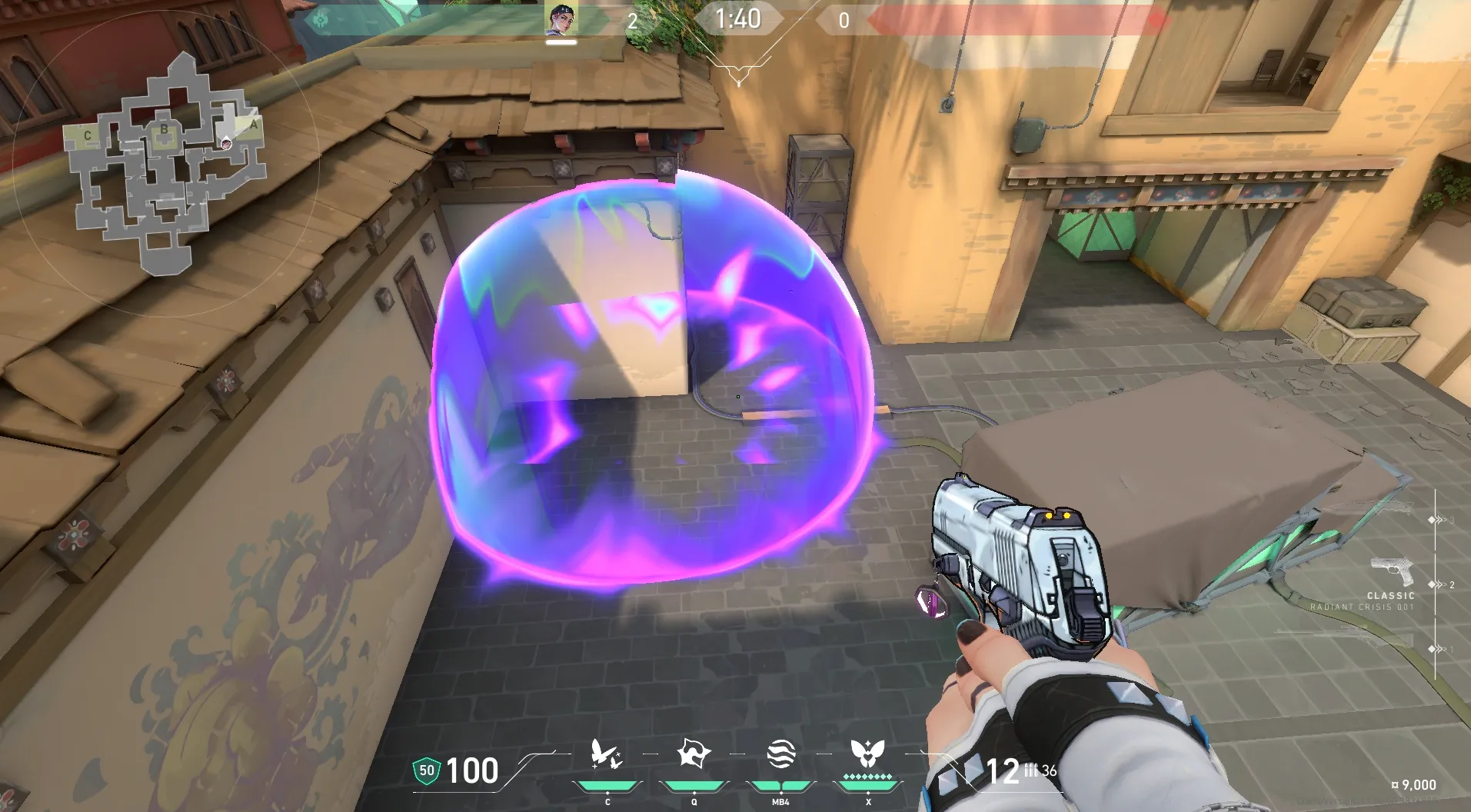 Clove Meddle on Haven Defense Site A — step 5 of 5: Result