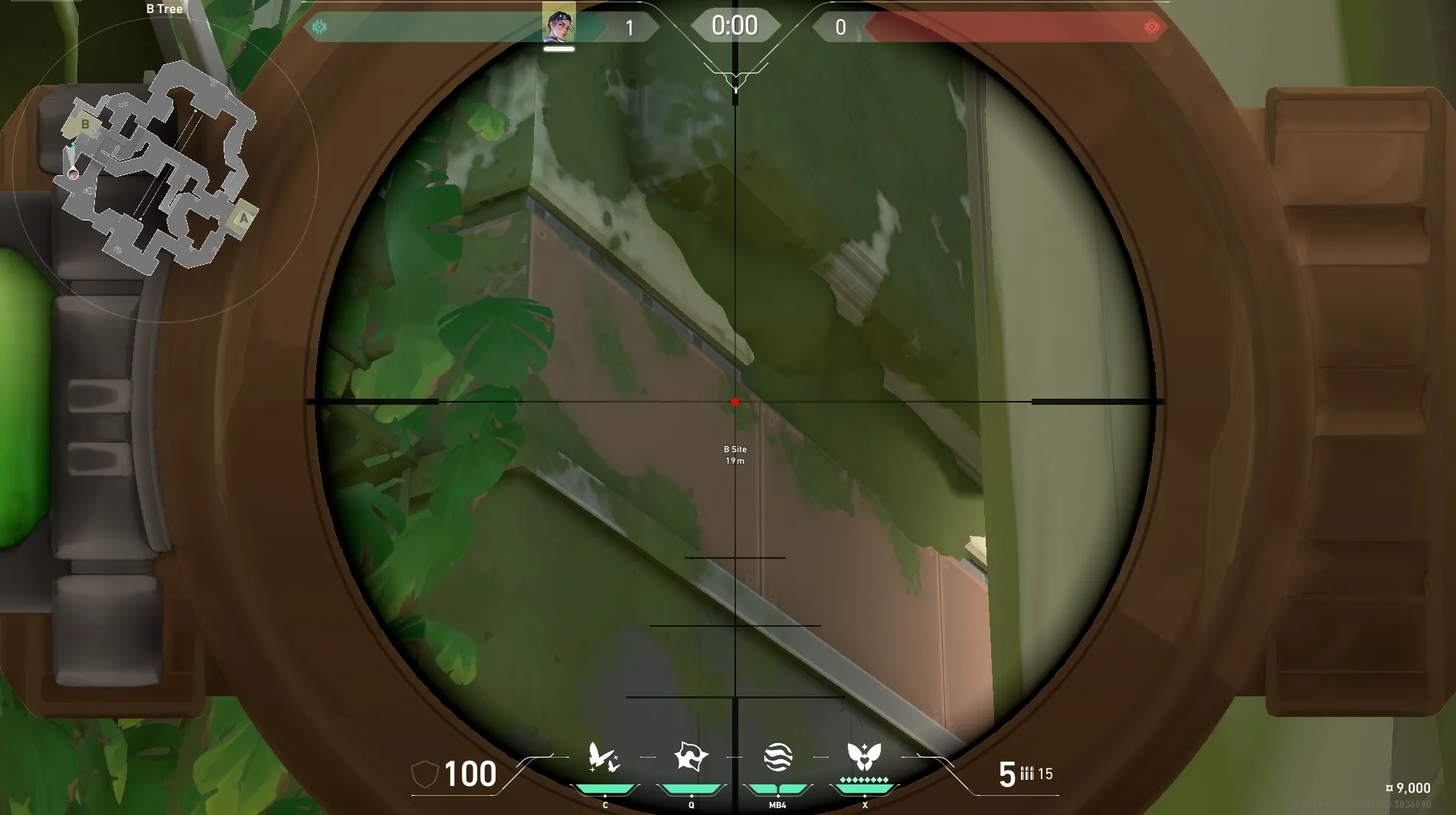 Clove Meddle on Fracture Attack Site B — step 4 of 6: Aim — line up the shot