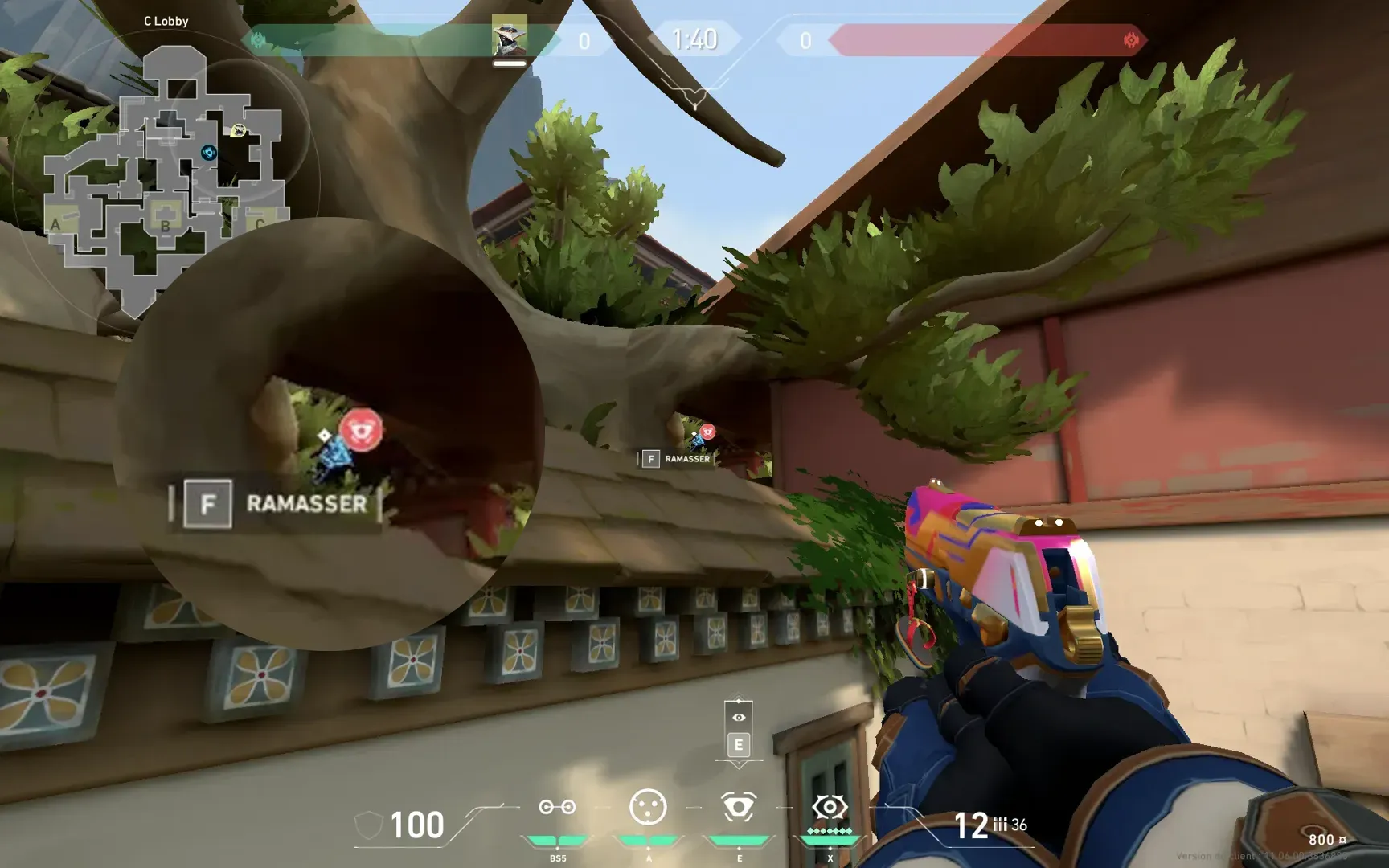 Cypher Spycam on Haven Attack Mid — step 4 of 5: Aim — line up the shot
