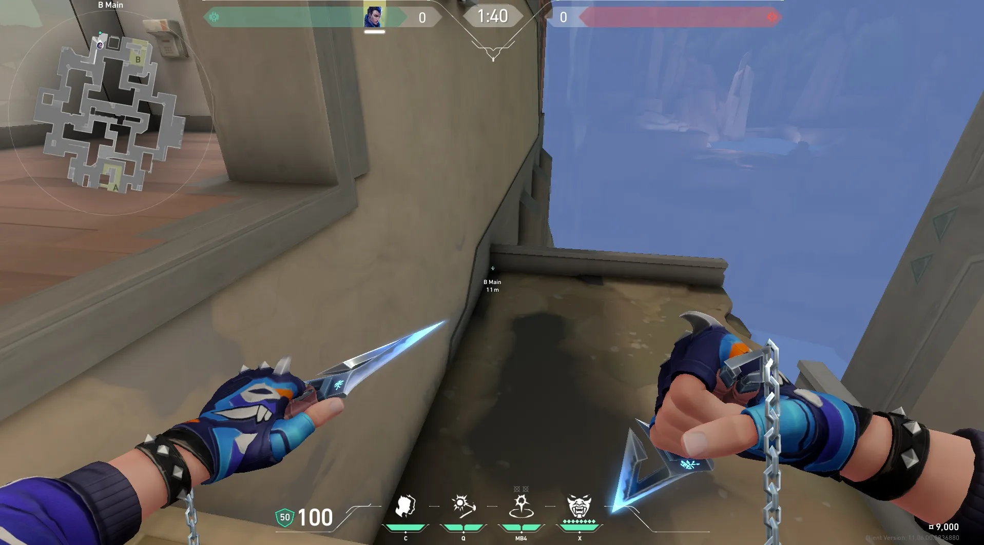 Yoru Gatecrash on Abyss Attack Site B — step 1 of 3: Position — where to stand