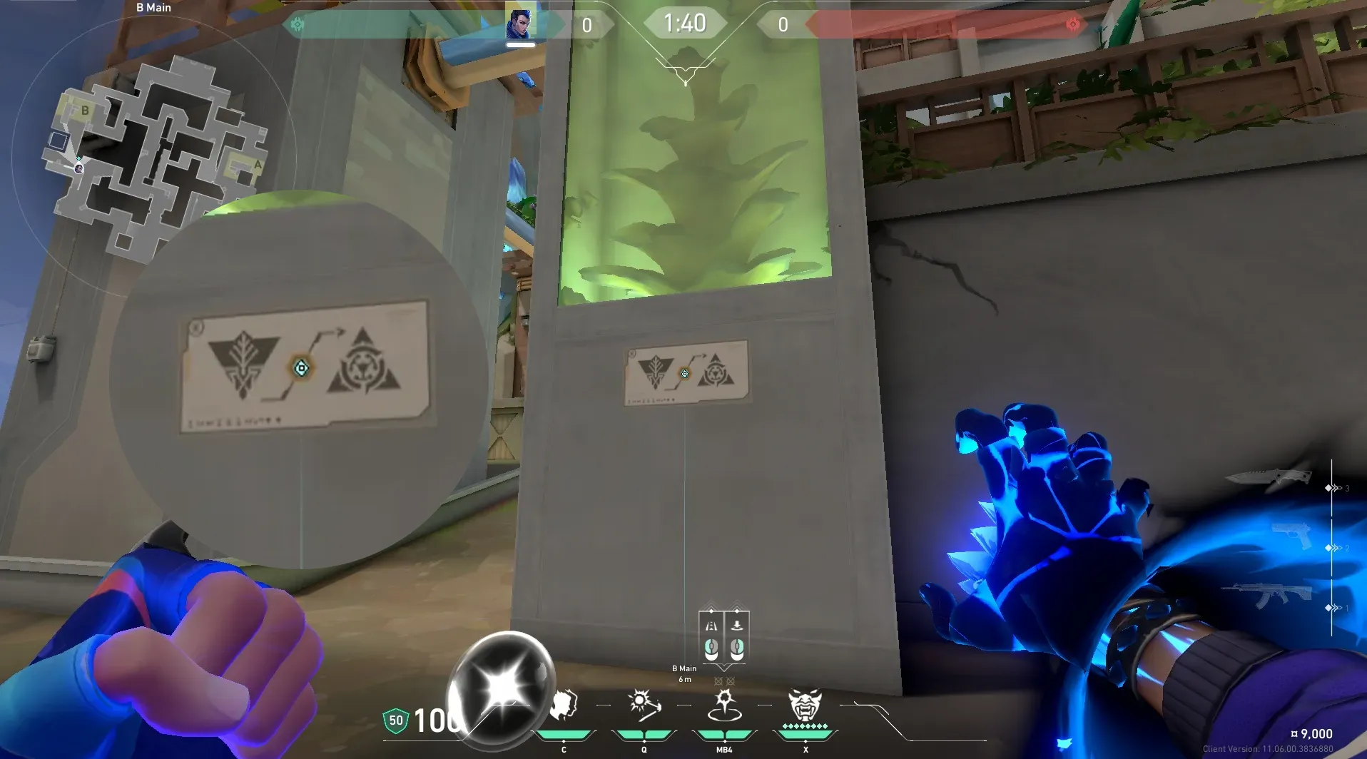 Yoru Gatecrash on Abyss Attack Site B — step 2 of 3: Aim — line up the shot