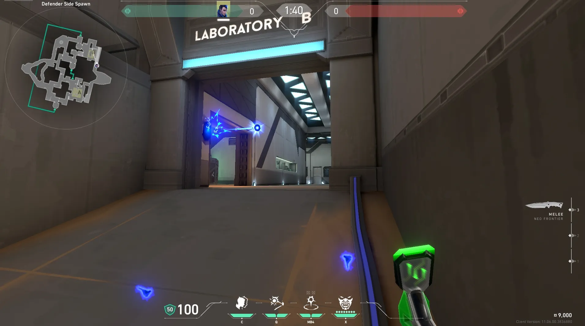 Yoru Gatecrash on Bind Defense Site B — step 4 of 5: Aim — line up the shot