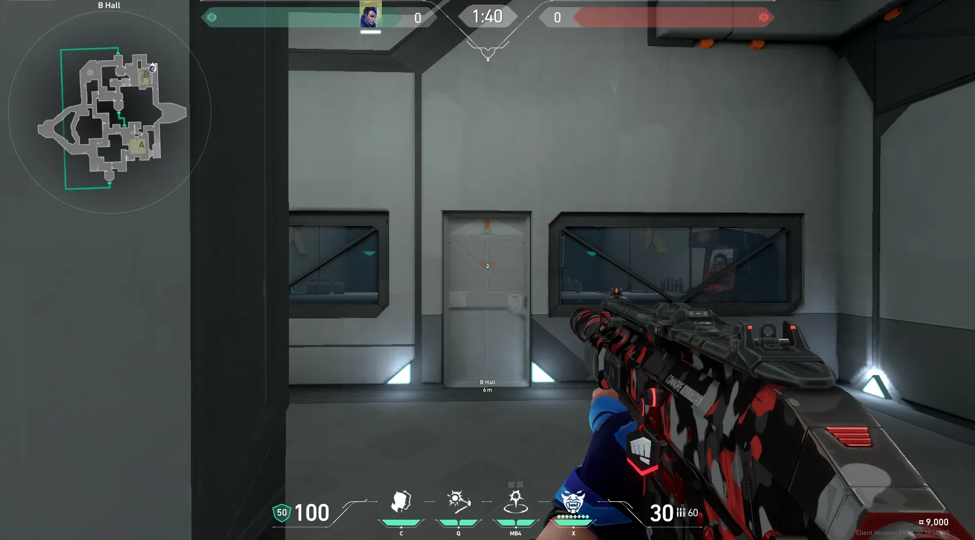 Yoru Gatecrash on Bind Defense Site A — step 1 of 4: Position — where to stand