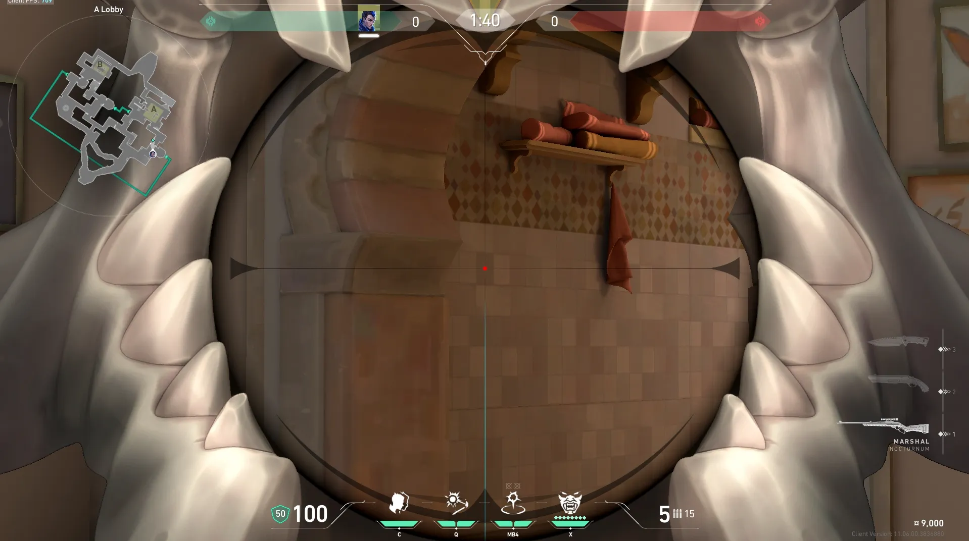 Yoru Gatecrash on Bind Attack Site A — step 3 of 4: Aim — line up the shot