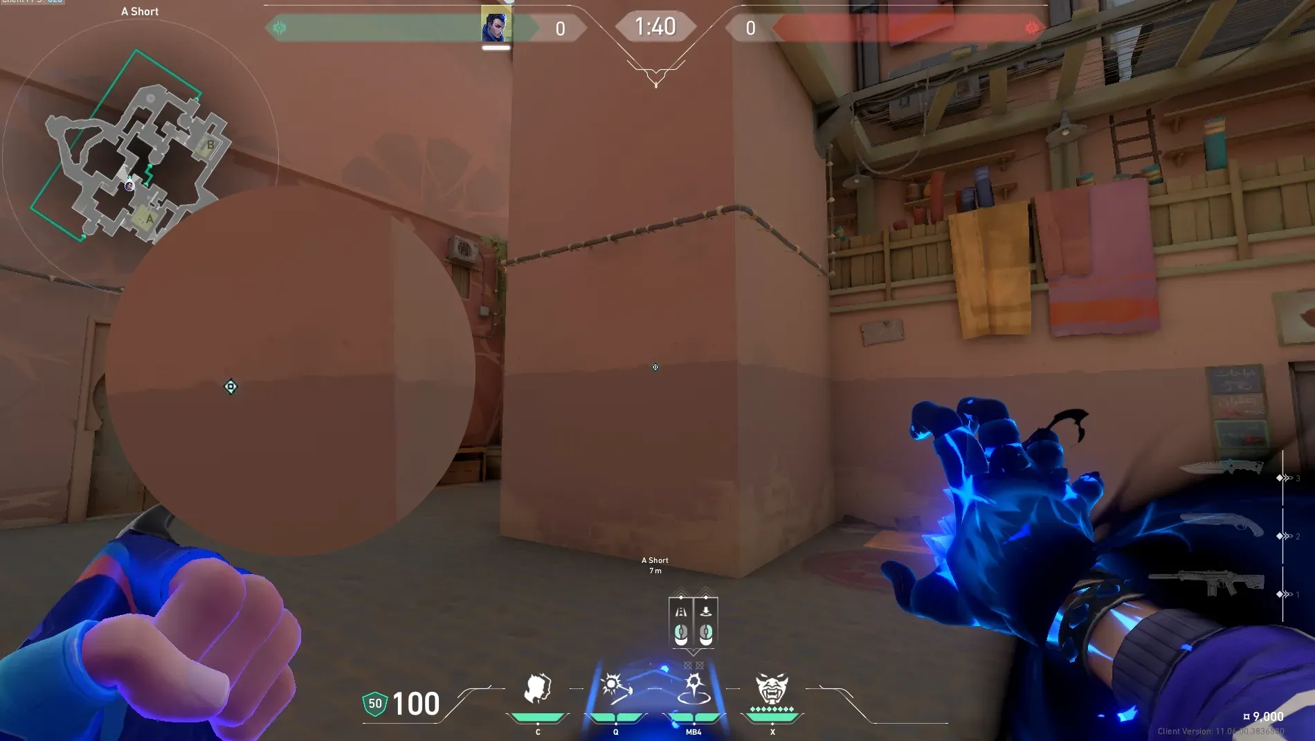 Yoru Gatecrash on Bind Attack Site B — step 2 of 3: Aim — line up the shot
