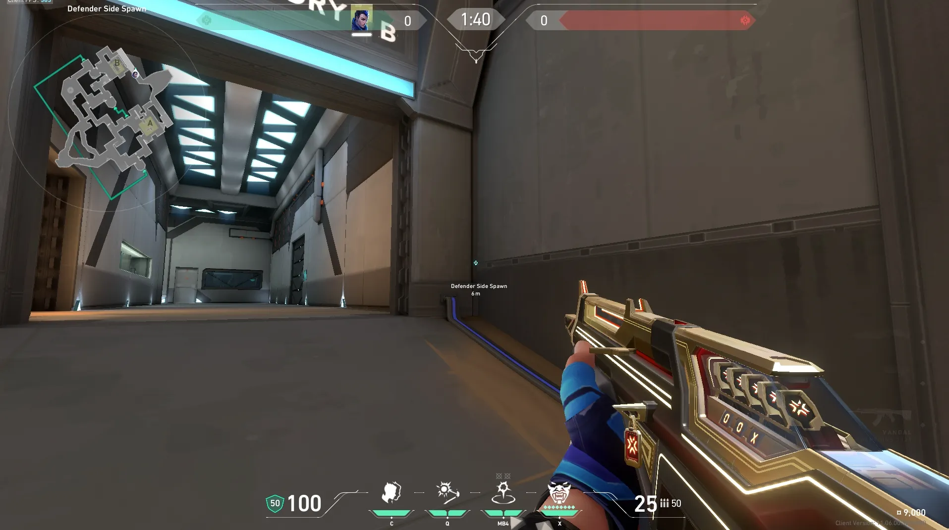 Yoru Gatecrash on Bind Defense Site B — step 1 of 3: Position — where to stand