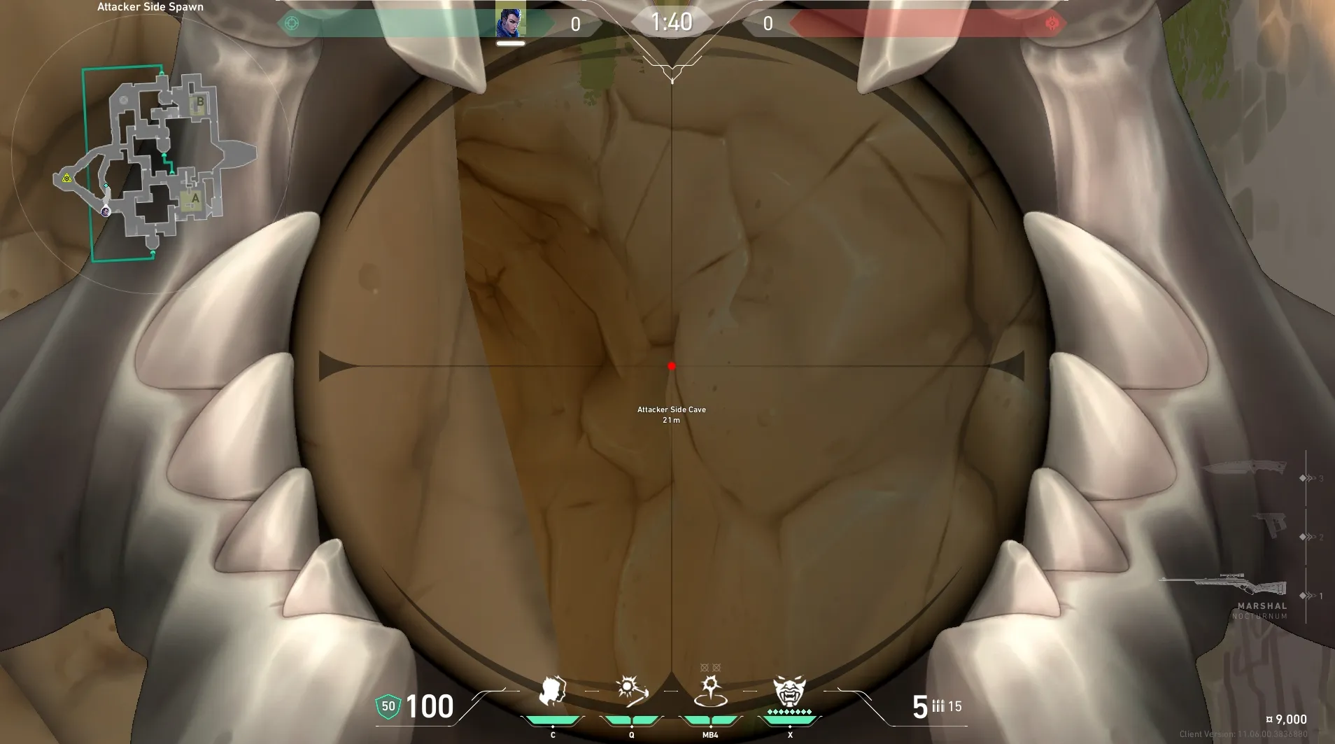 Yoru Gatecrash on Bind Attack Site B — step 3 of 4: Aim — line up the shot