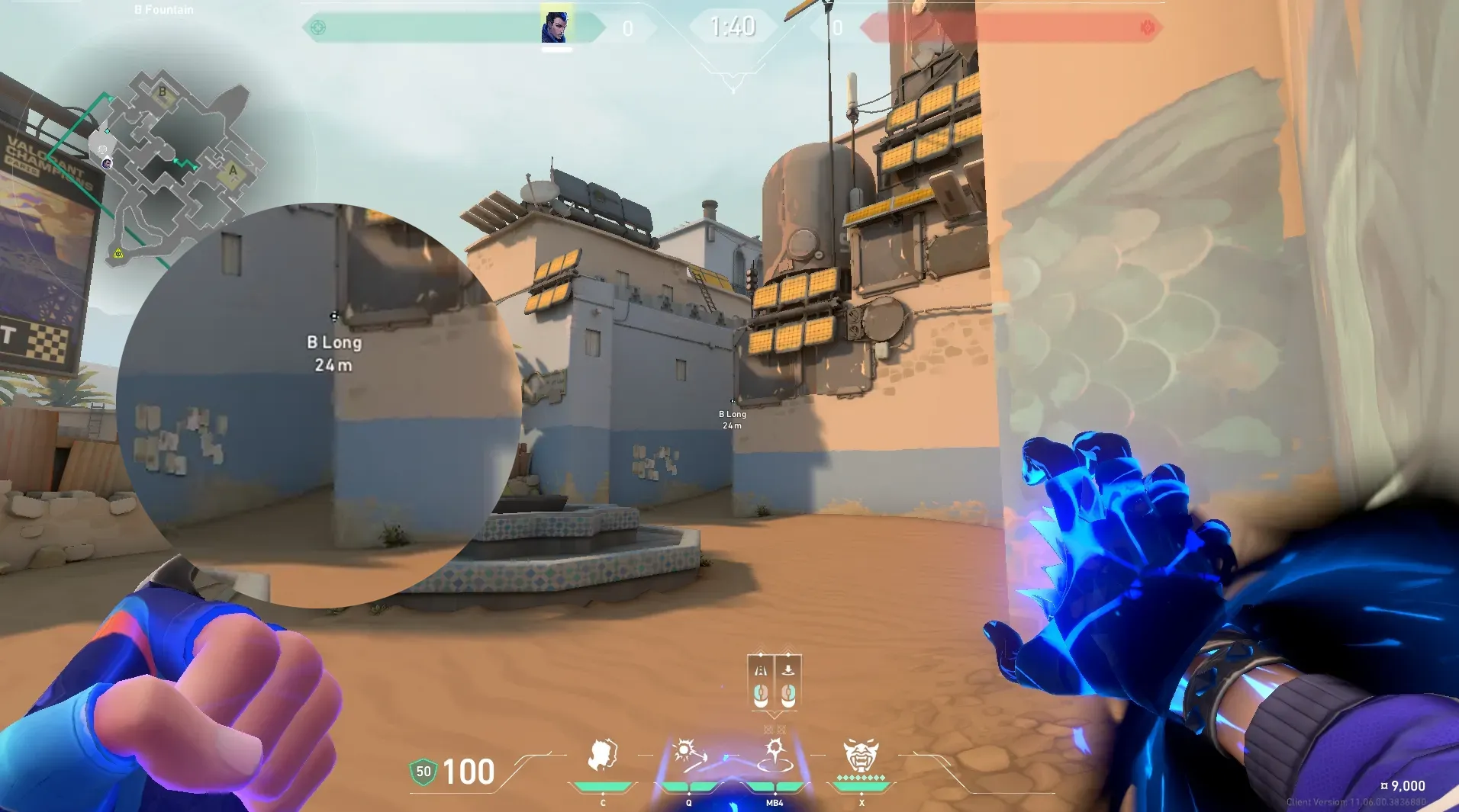 Yoru Gatecrash on Bind Attack Site A — step 2 of 4: Aim — line up the shot