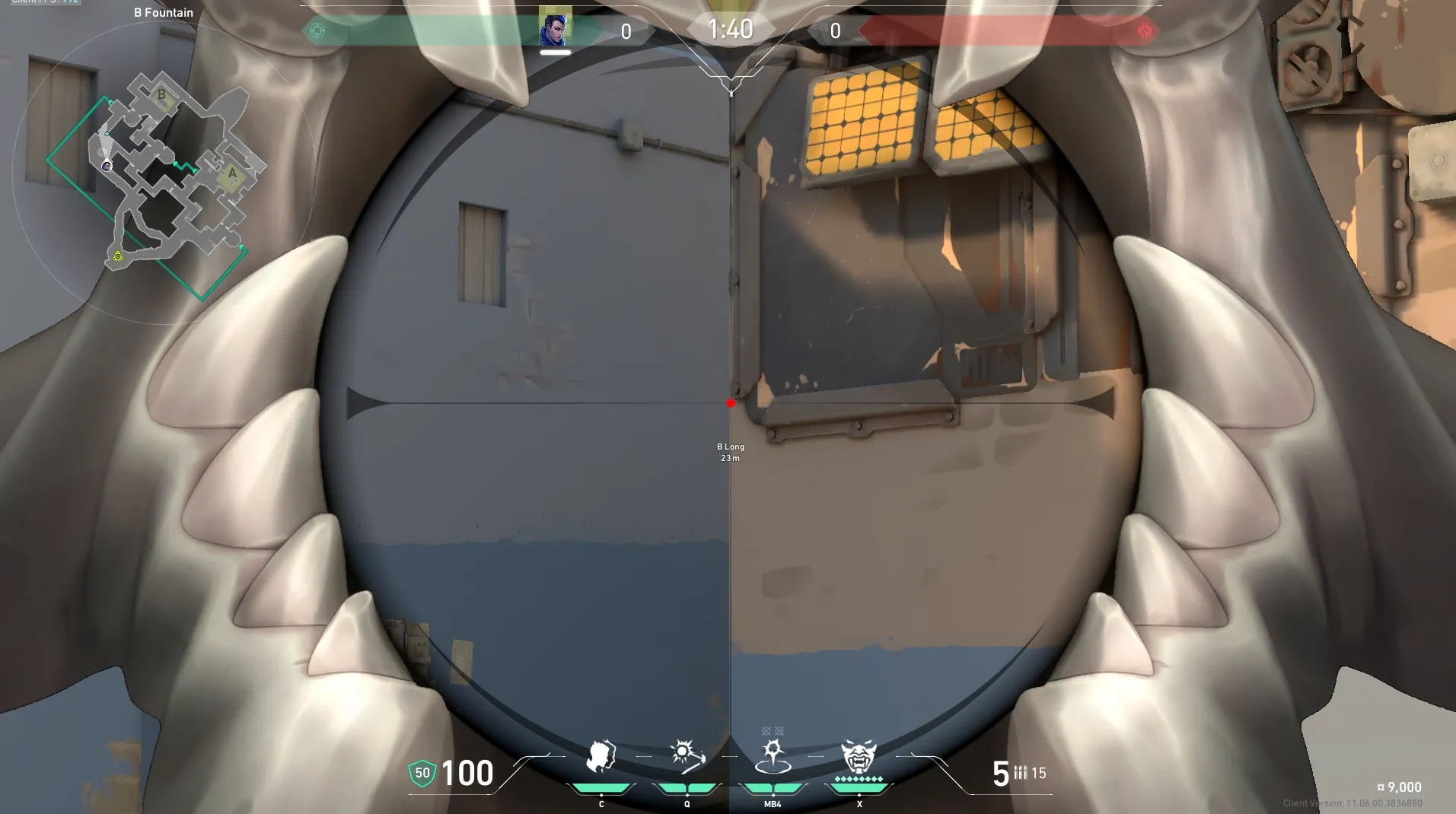 Yoru Gatecrash on Bind Attack Site A — step 3 of 4: Aim — line up the shot