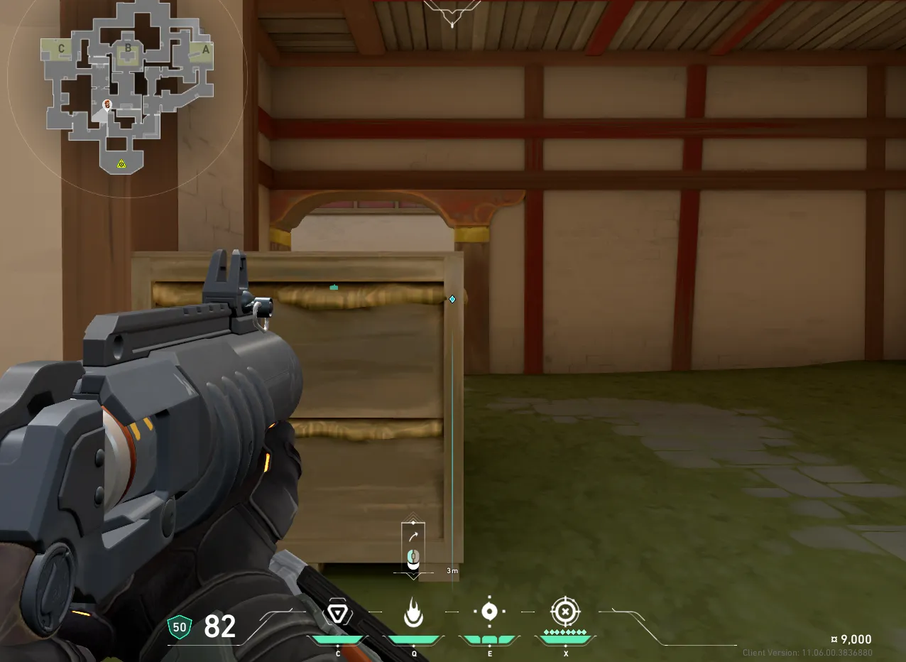 Stall Default A Defuse — Brimstone lineup on Haven