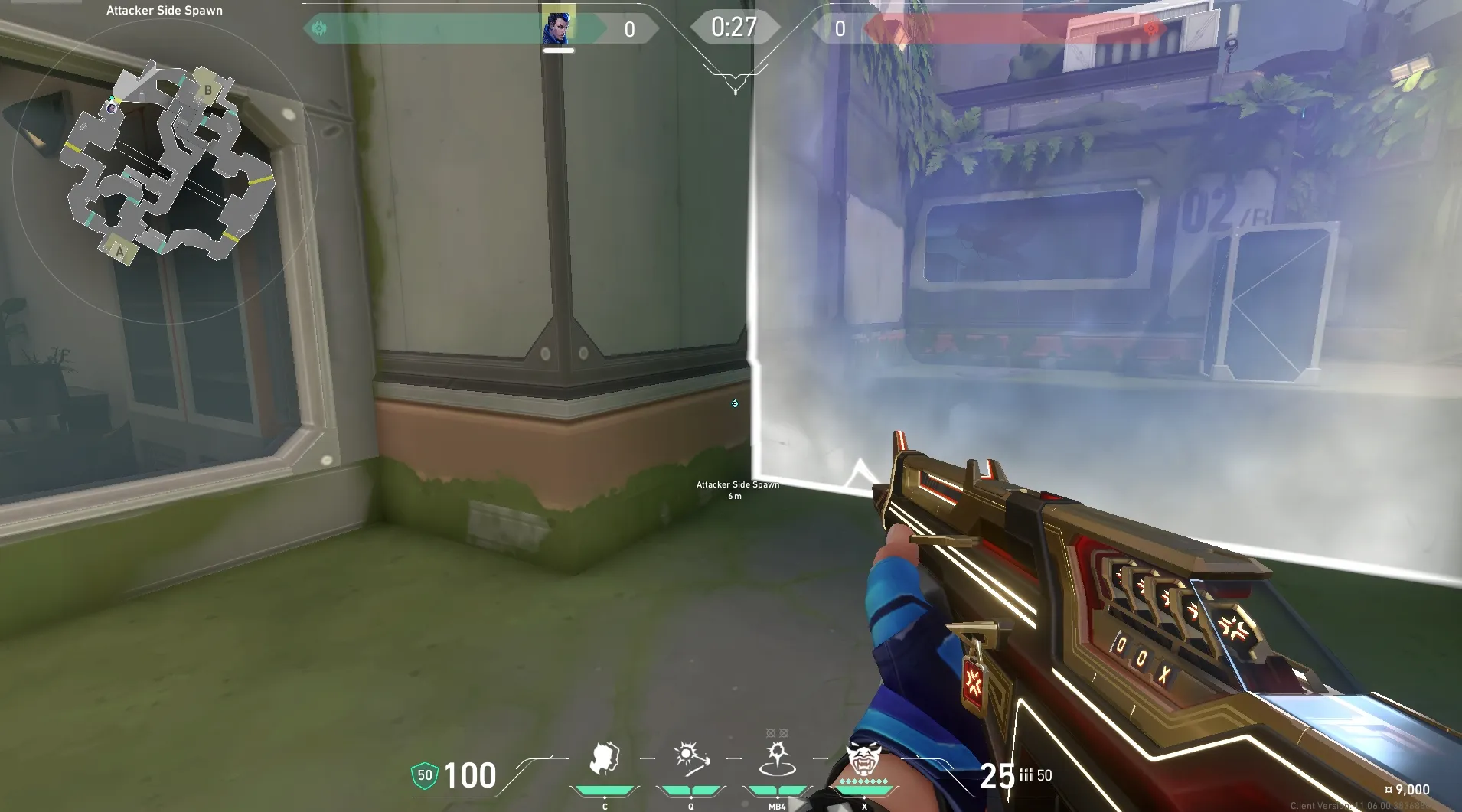 Yoru Gatecrash on Fracture Attack Site B — step 1 of 4: Position — where to stand
