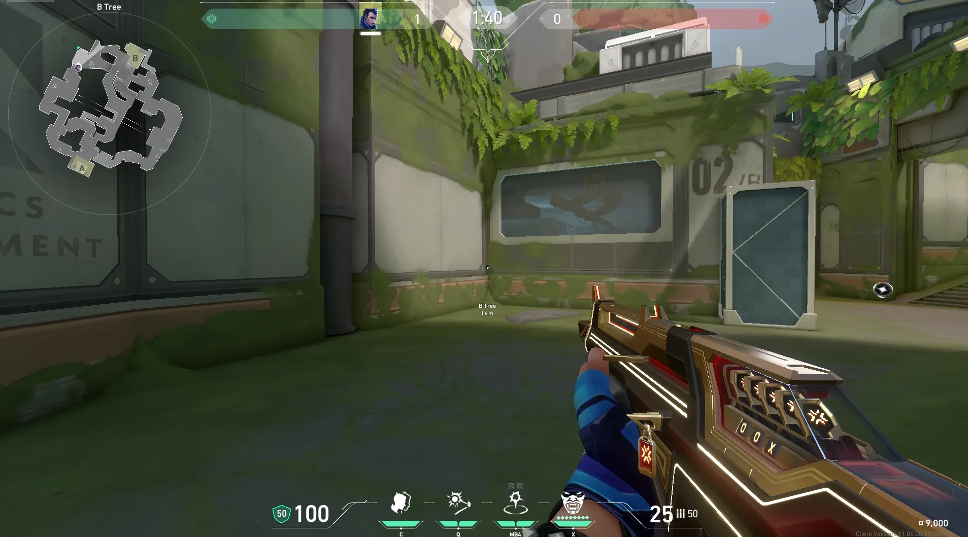 Yoru Gatecrash on Fracture Attack Site B — step 1 of 4: Position — where to stand