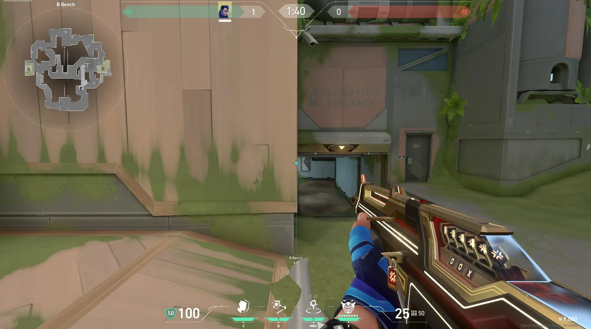 Yoru Gatecrash on Fracture Attack Site B — step 1 of 3: Position — where to stand