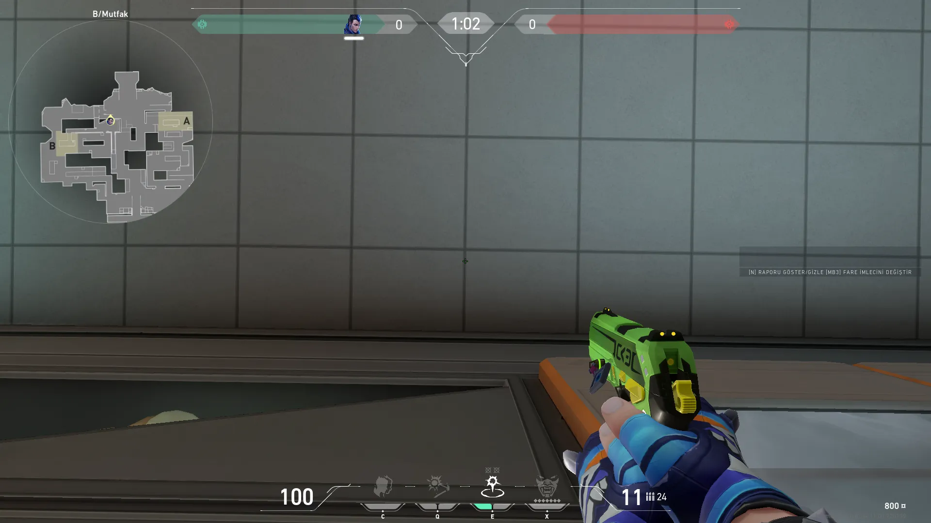 Yoru Gatecrash on Icebox Defense Site B — step 2 of 4: Aim — line up the shot