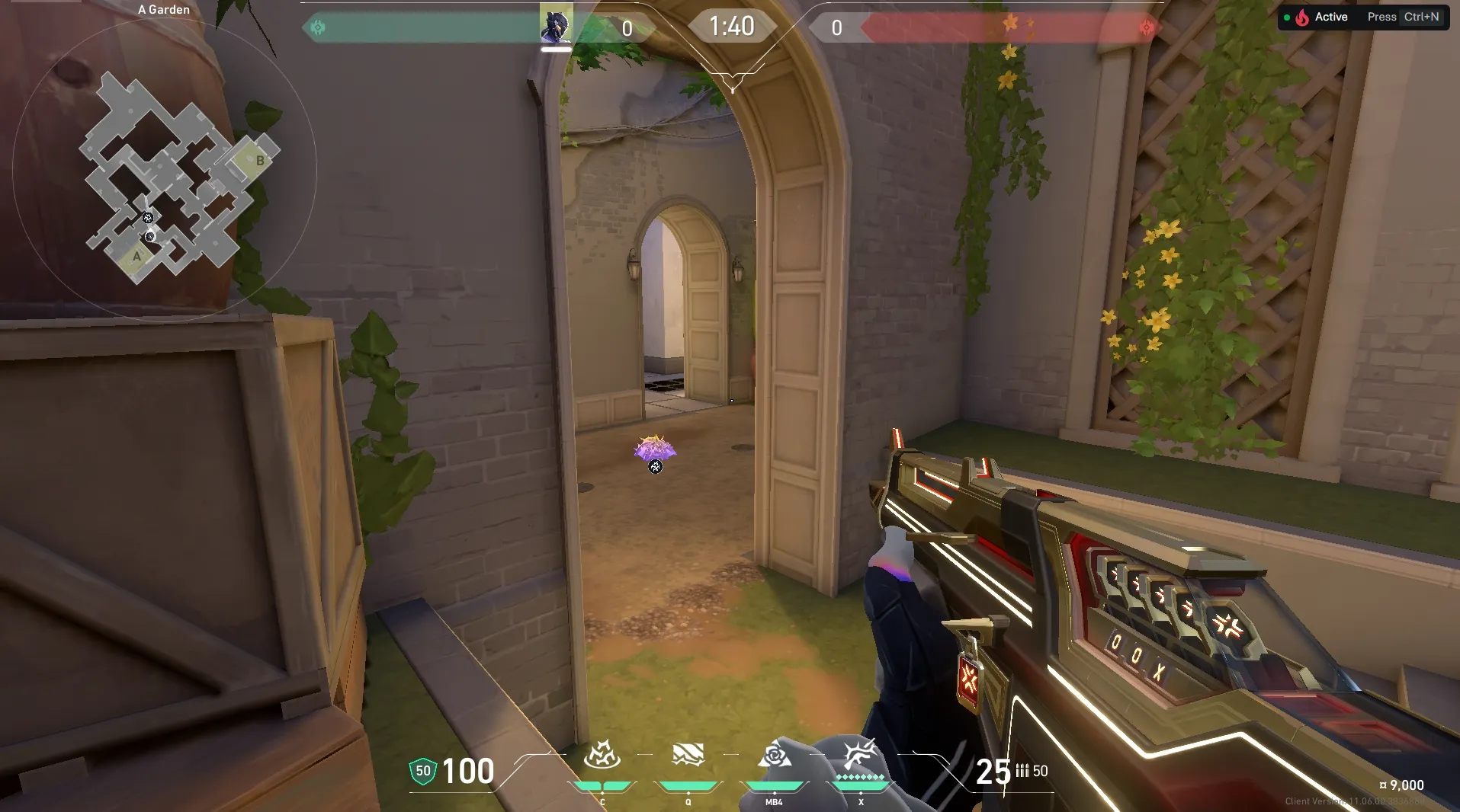 Vyse Razorvine on Ascent Defense Site A — step 5 of 7: Aim — line up the shot