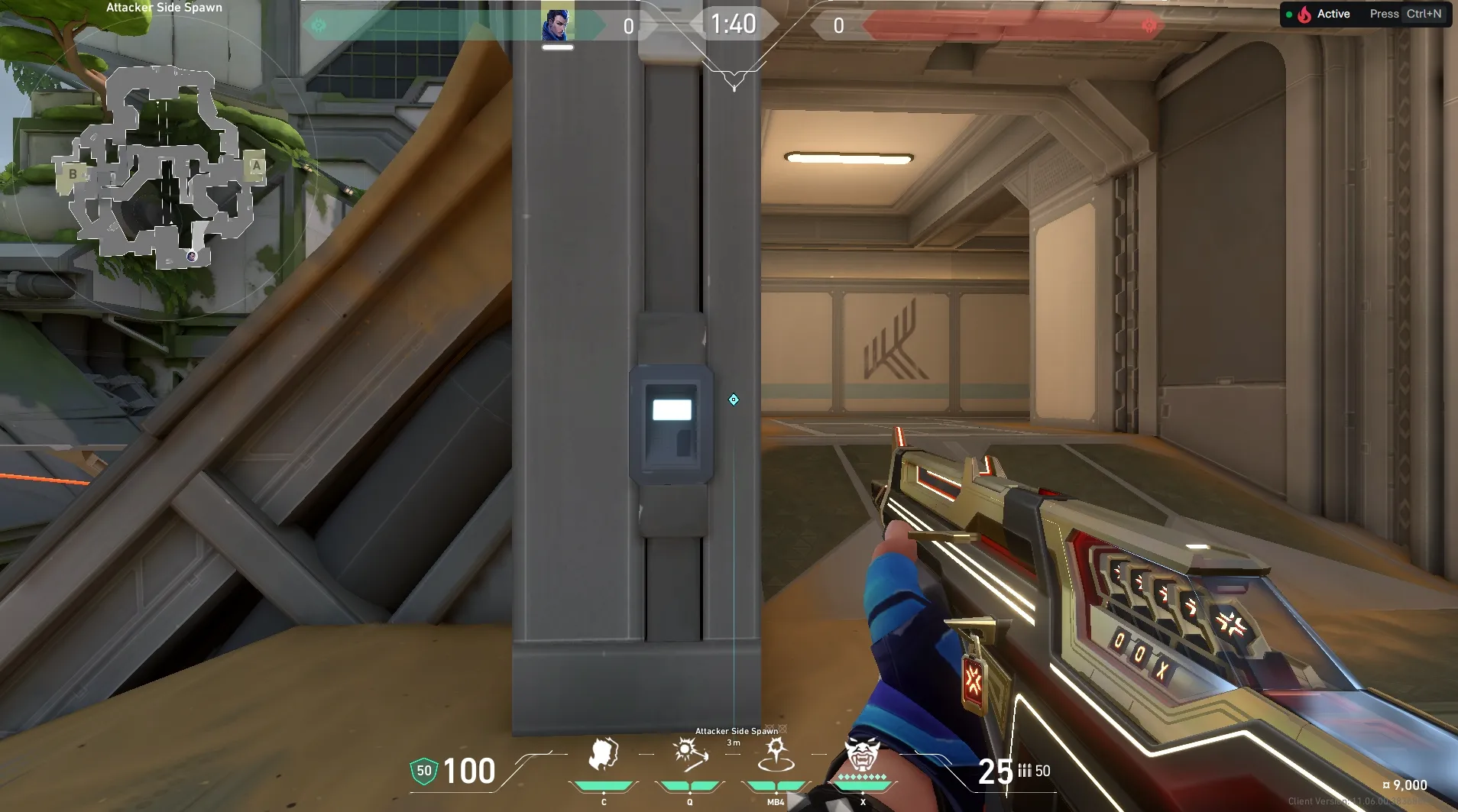 Attacker Spawn to A Main — Yoru lineup on Fracture