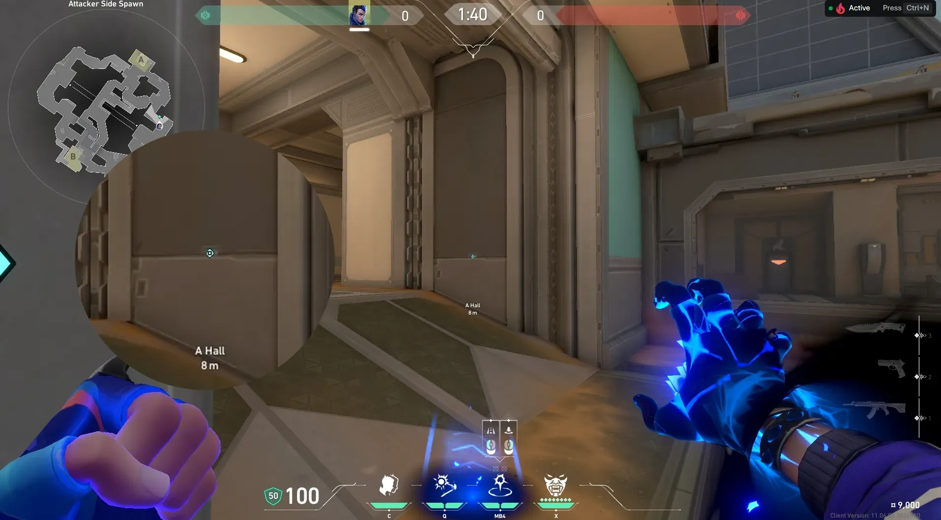 Yoru Gatecrash on Fracture Attack Site A — step 2 of 3: Aim — line up the shot
