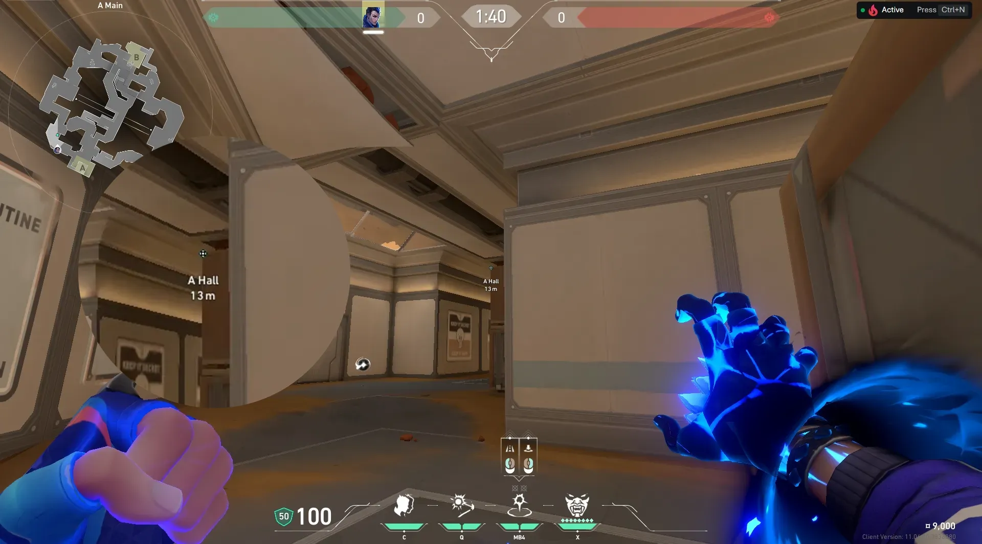 Yoru Gatecrash on Fracture Attack Mid — step 2 of 3: Aim — line up the shot