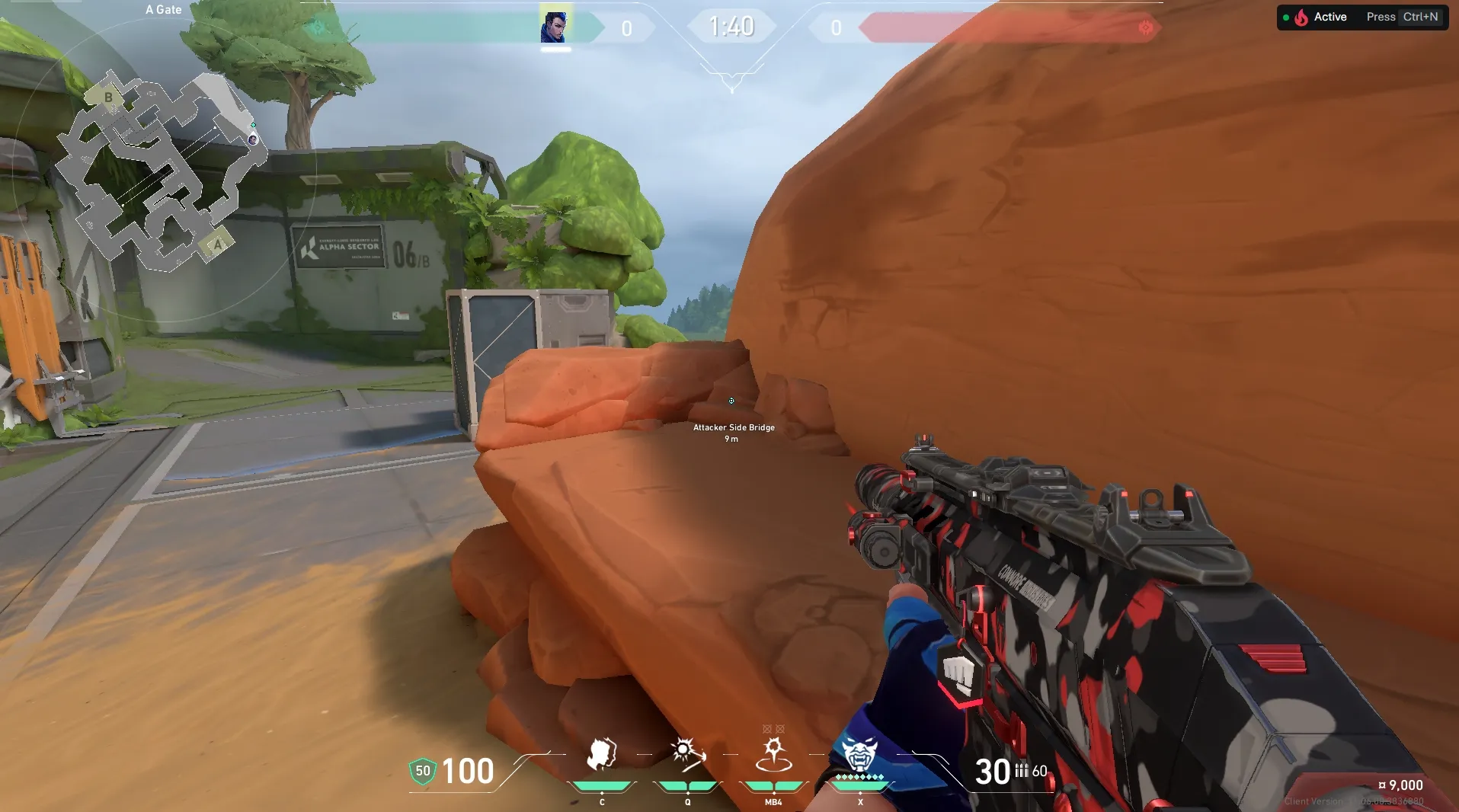Yoru Gatecrash on Fracture Attack Site A — step 1 of 3: Position — where to stand