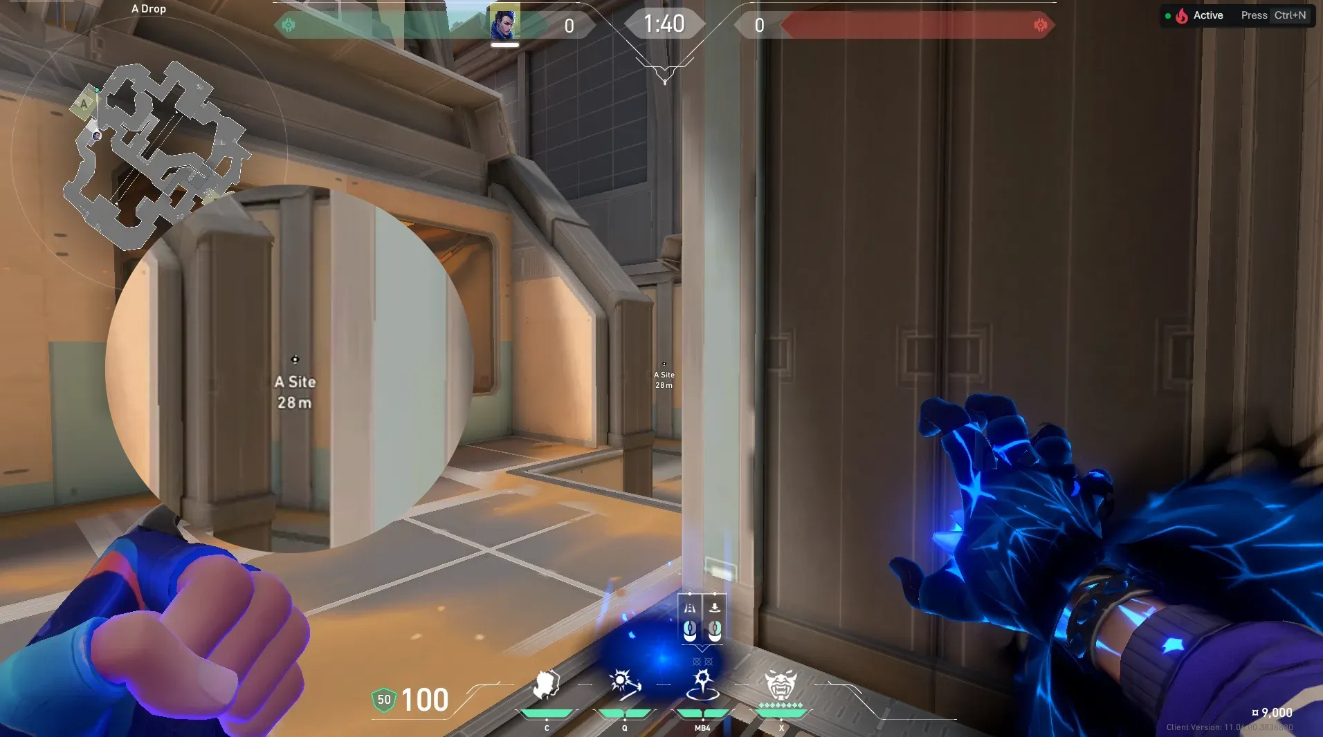 Yoru Gatecrash on Fracture Defense Site A — step 2 of 3: Aim — line up the shot