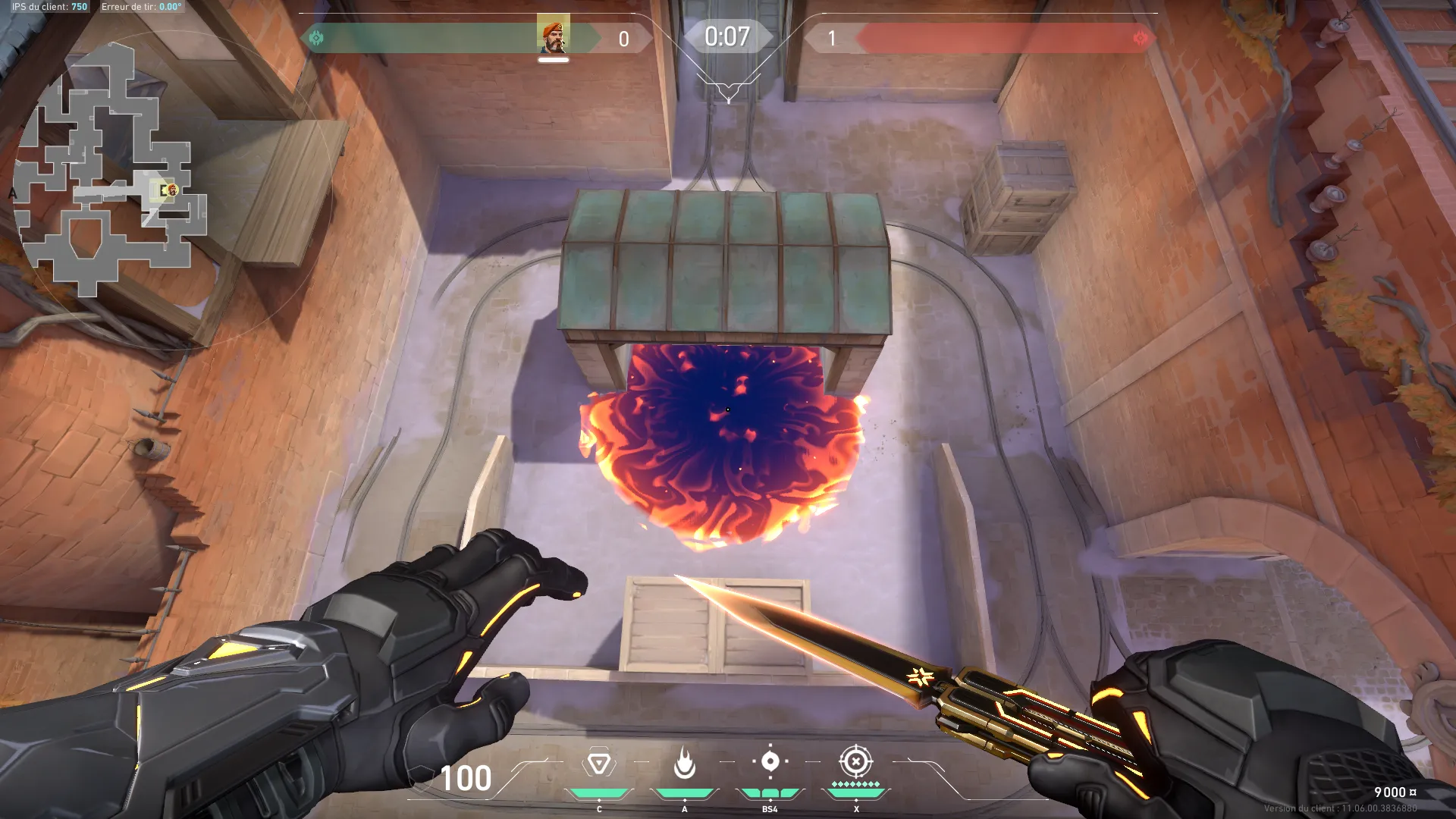 Brimstone Incendiary on Corrode Attack Site B — step 3 of 3: Result