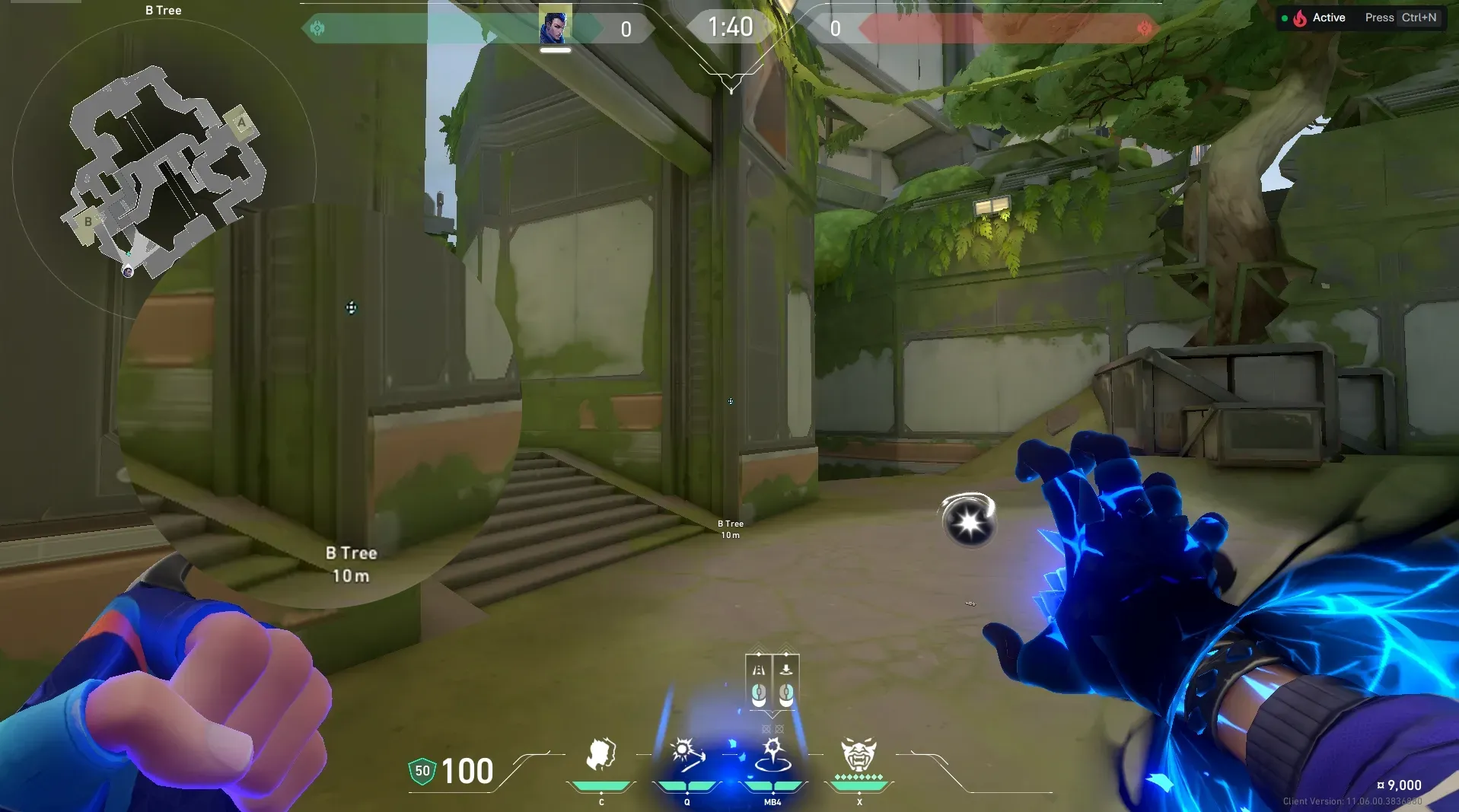 Yoru Gatecrash on Fracture Attack Mid — step 2 of 3: Aim — line up the shot